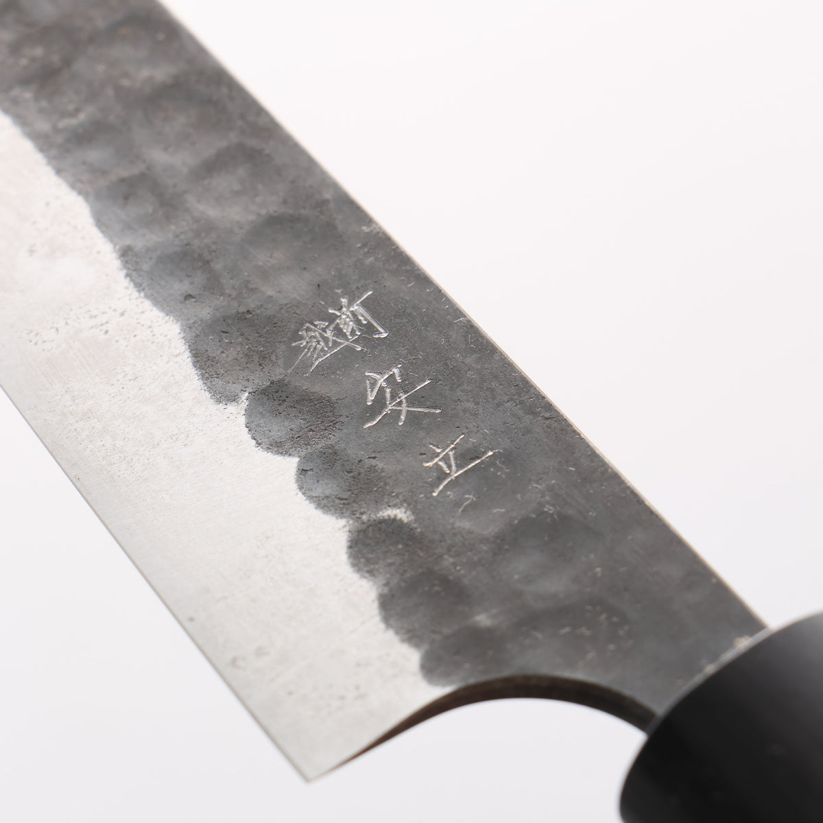Anryu Blue Super Hammered Kurouchi Petty-Utility 120mm Shitan Handle - Seisuke Knife