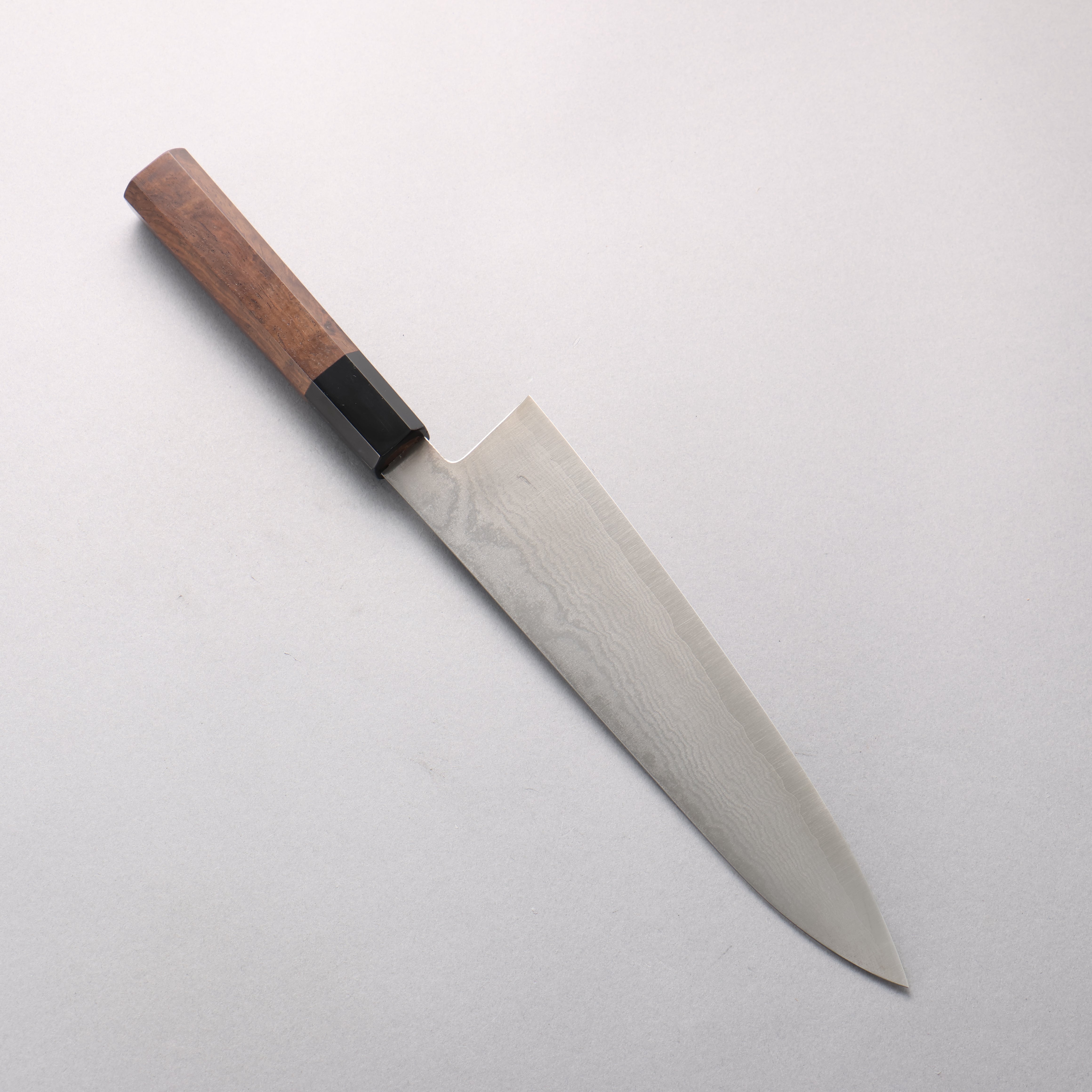 Shigeki Tanaka VG10 17 Layer Damascus Gyuto 210mm Walnut Handle