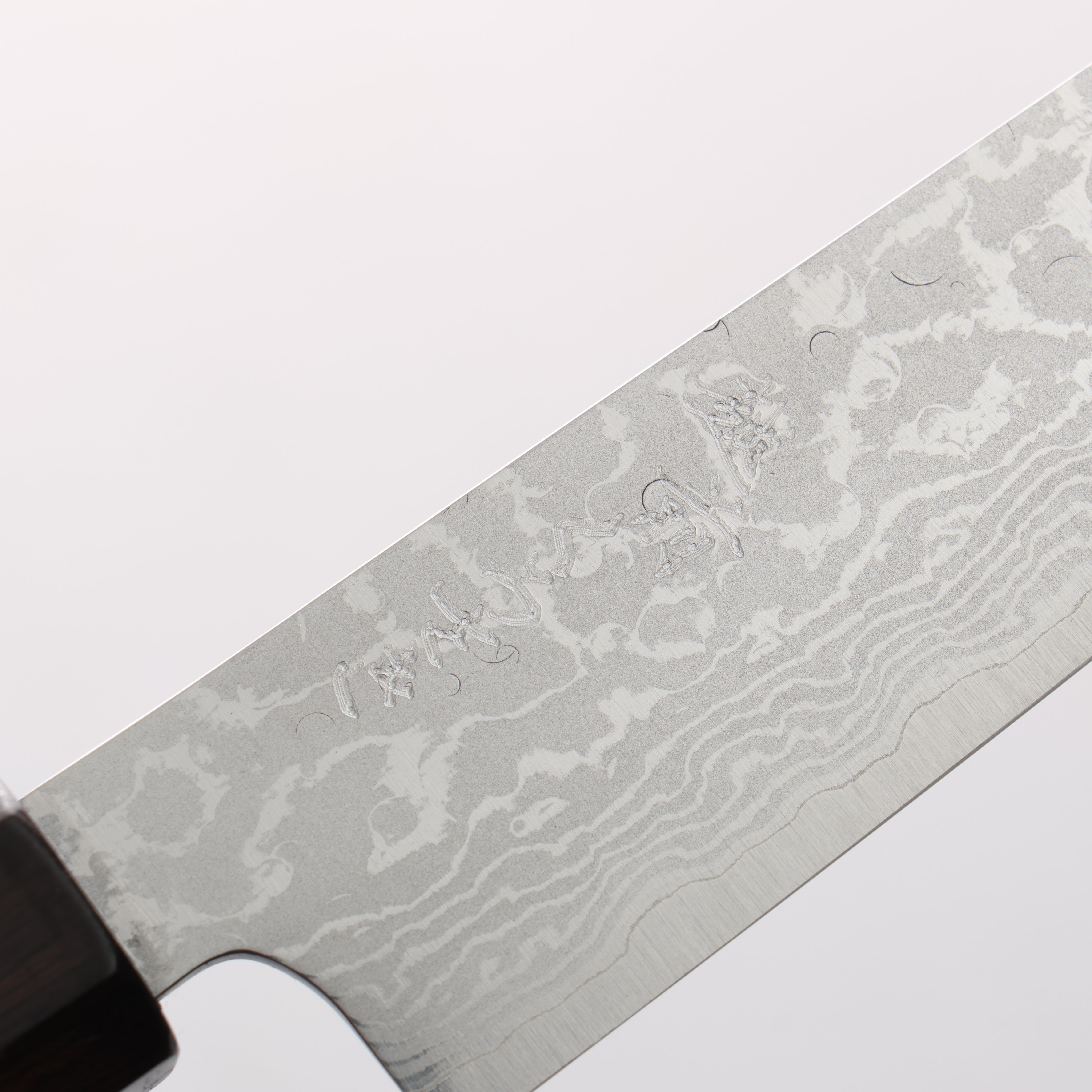 Makoto Kurosaki VG7 Damascus Petty-Utility 135mm Ebony Wood Handle - Seisuke Knife