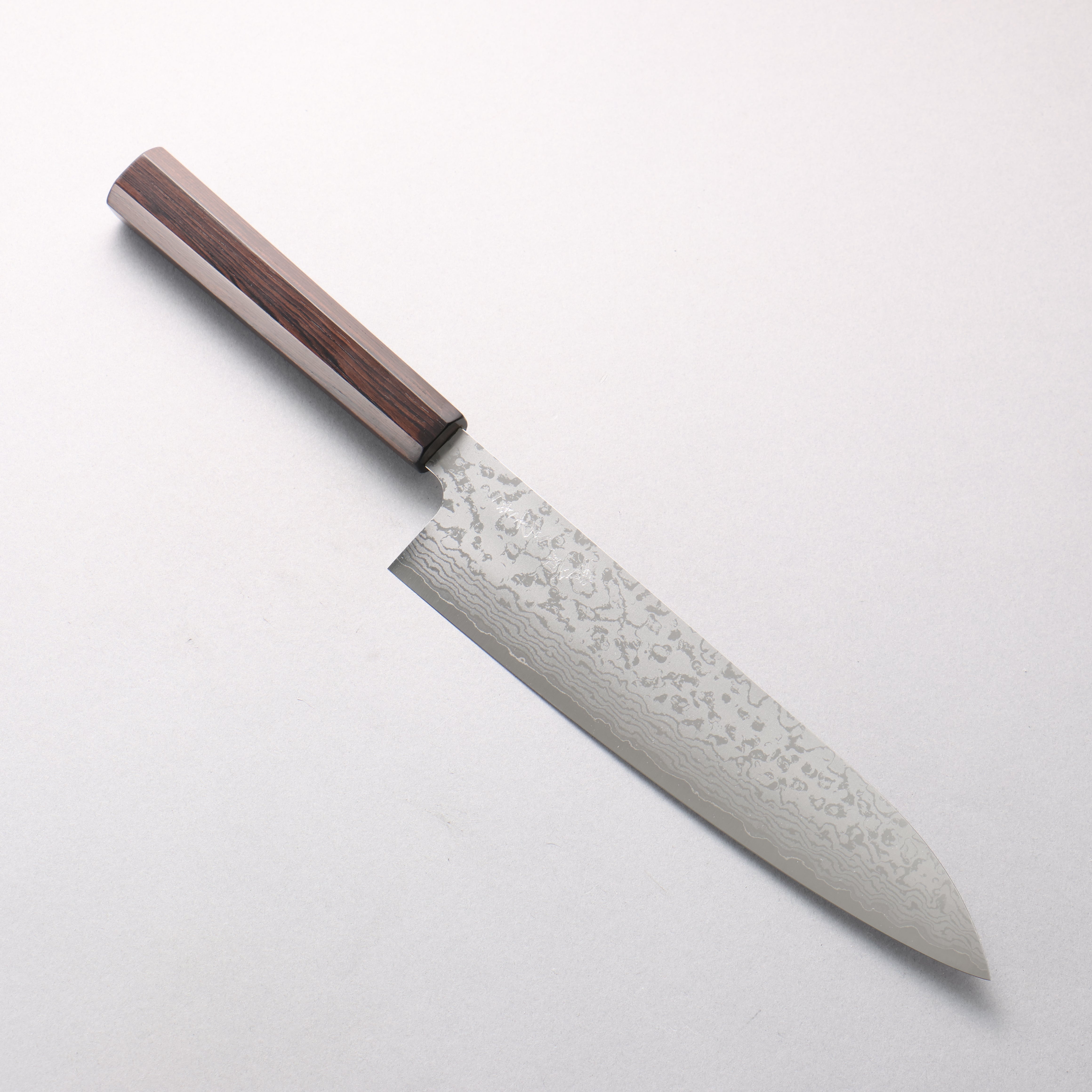 Makoto Kurosaki VG7 Damascus Gyuto 210mm Ebony Wood Handle - Seisuke Knife