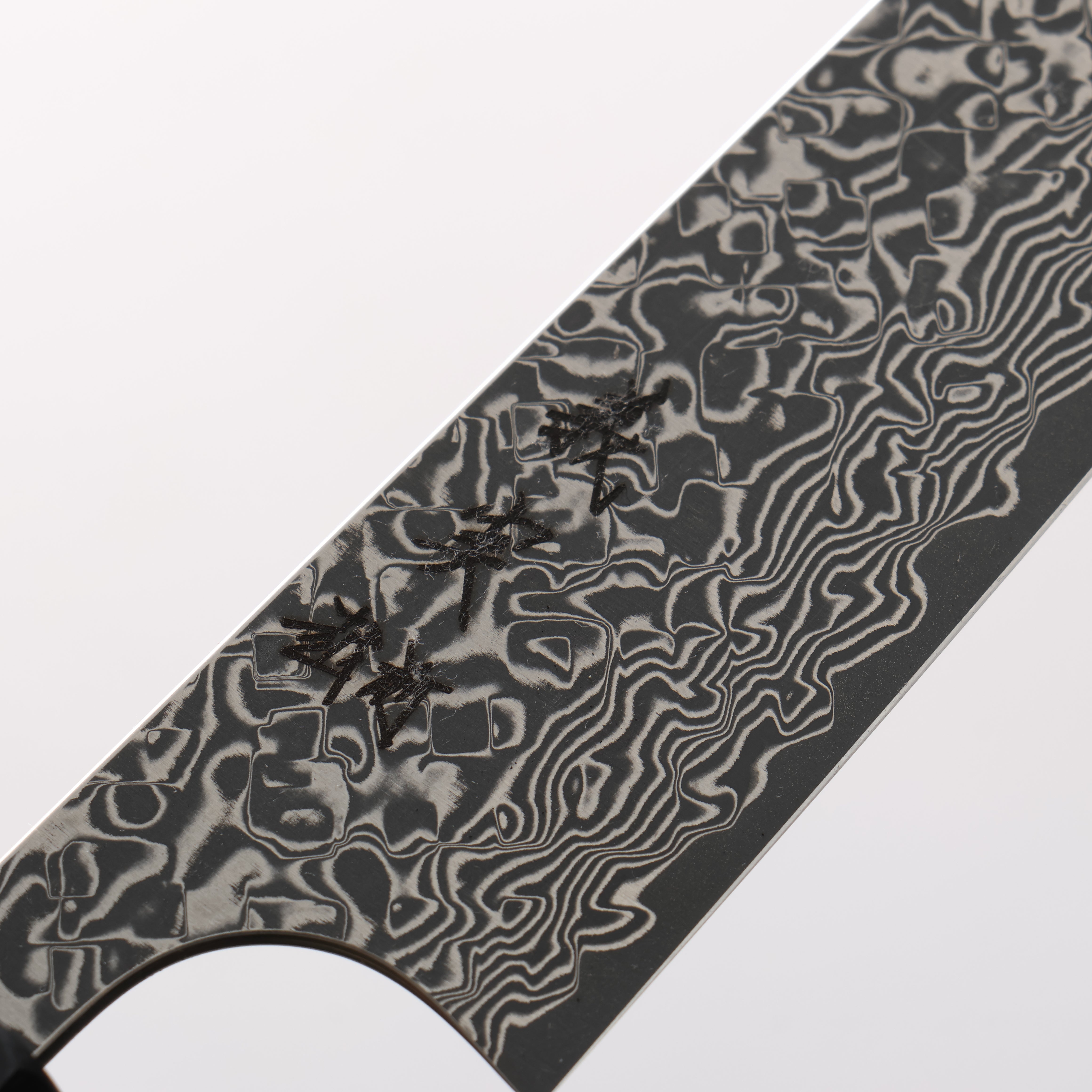 Yoshimi Kato VG10 Black Damascus Petty-Utility 150mm Carbon Fiber (ferrule: G10) Handle