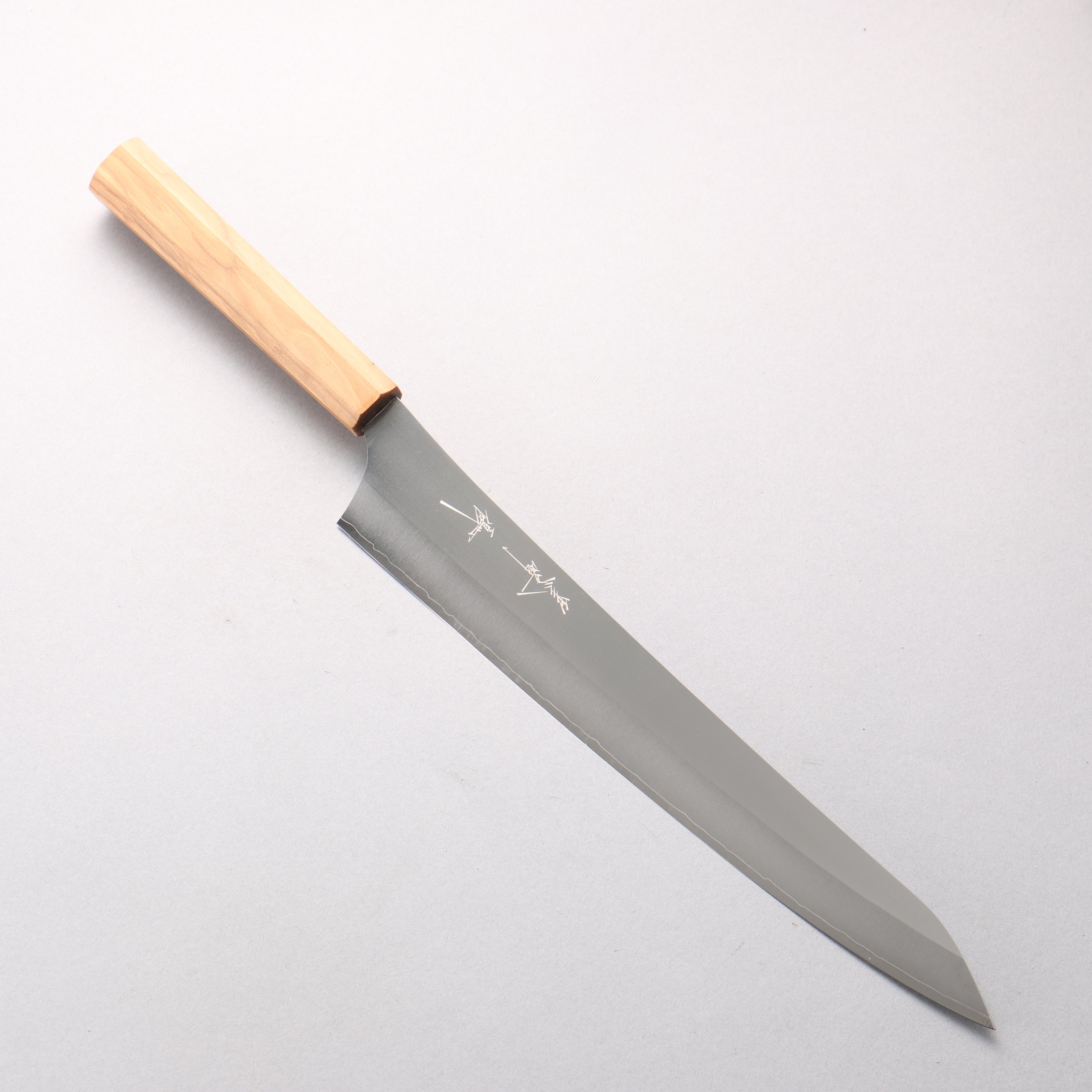 Yu Kurosaki New Gekko VG-XEOS Sujihiki 270mm Olive Wood Handle - Seisuke Knife