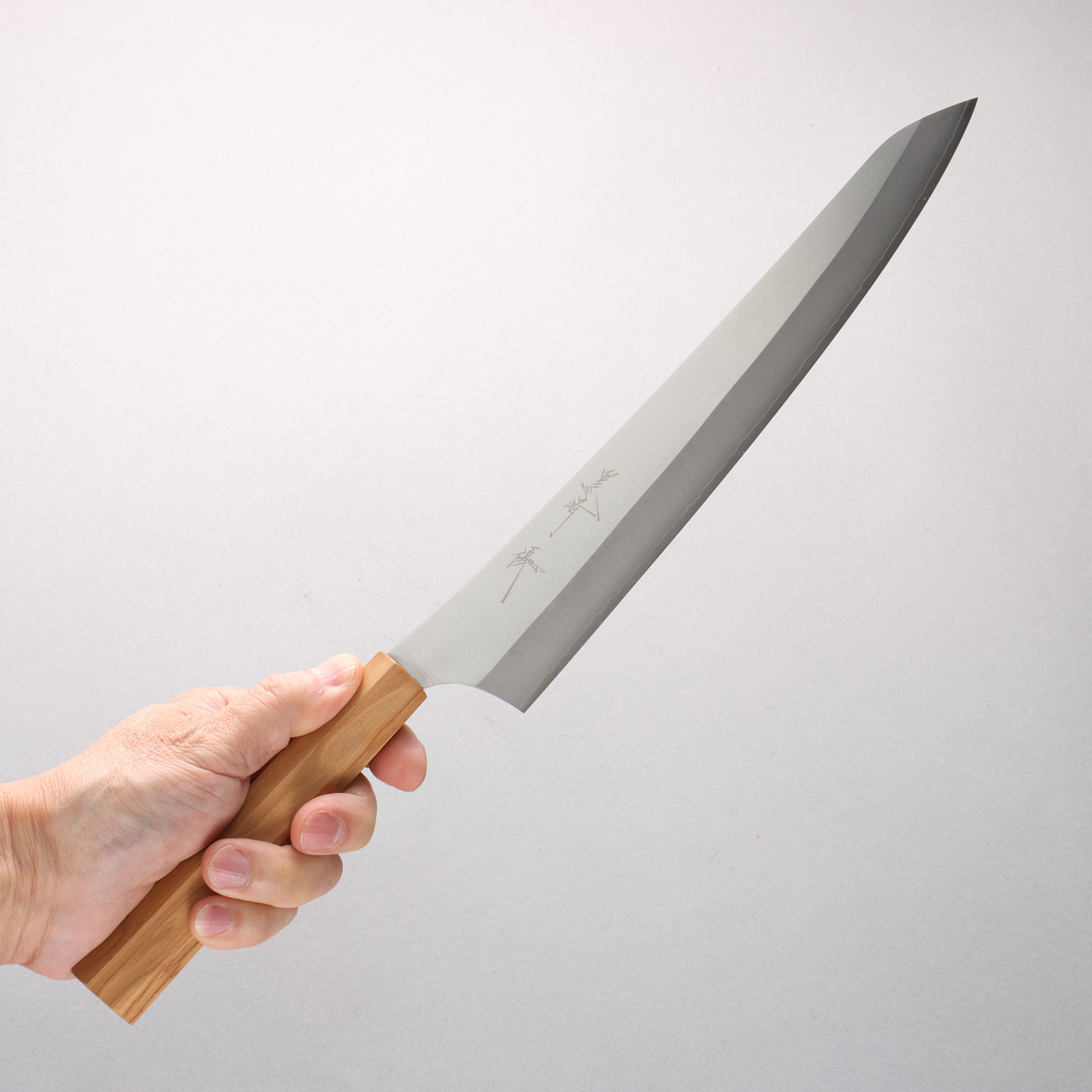 Yu Kurosaki New Gekko VG-XEOS Sujihiki 270mm Olive Wood Handle - Seisuke Knife