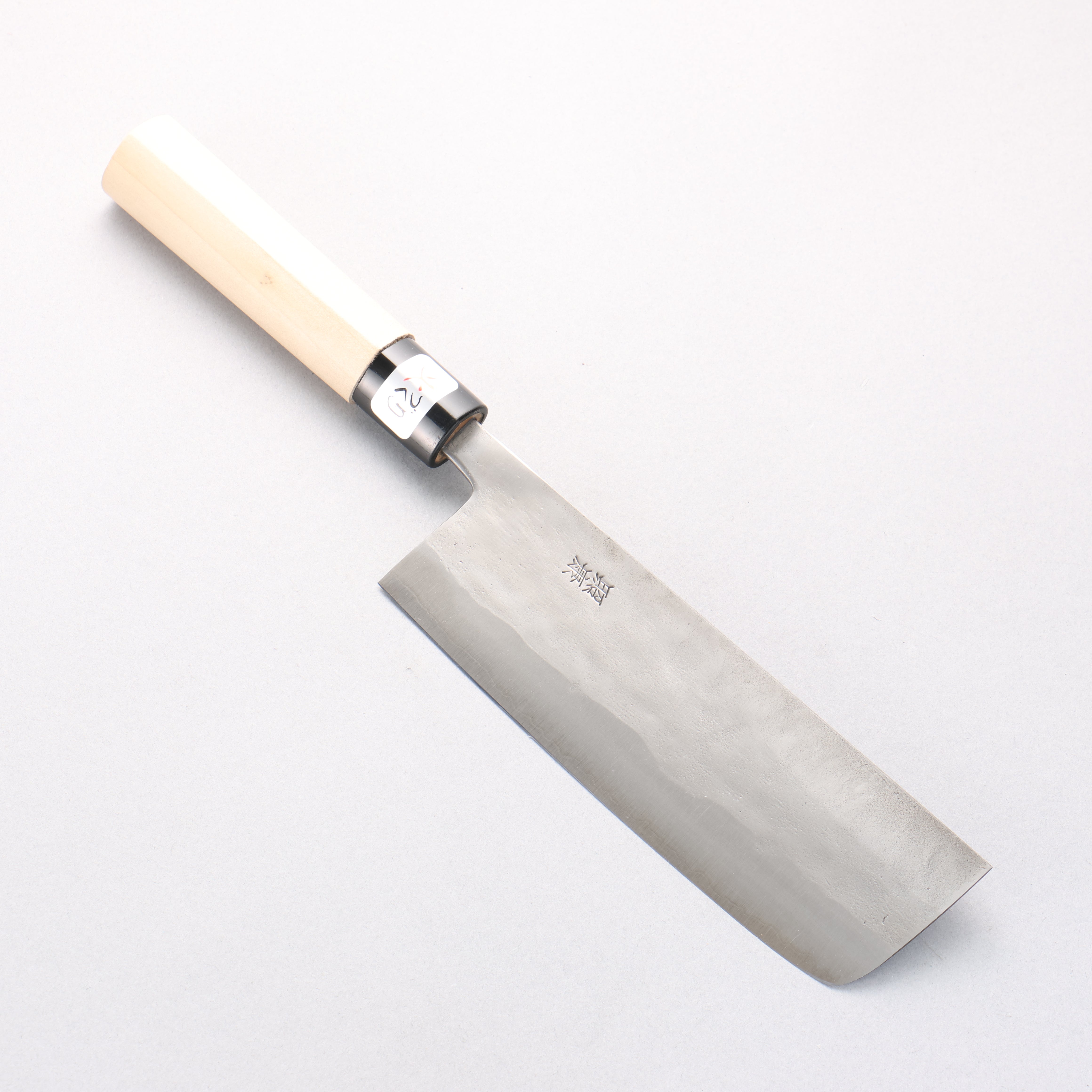 Fujiwara Teruyasu White Steel No.1 Nashiji Nakiri 165mm Magnolia Handle - Seisuke Knife