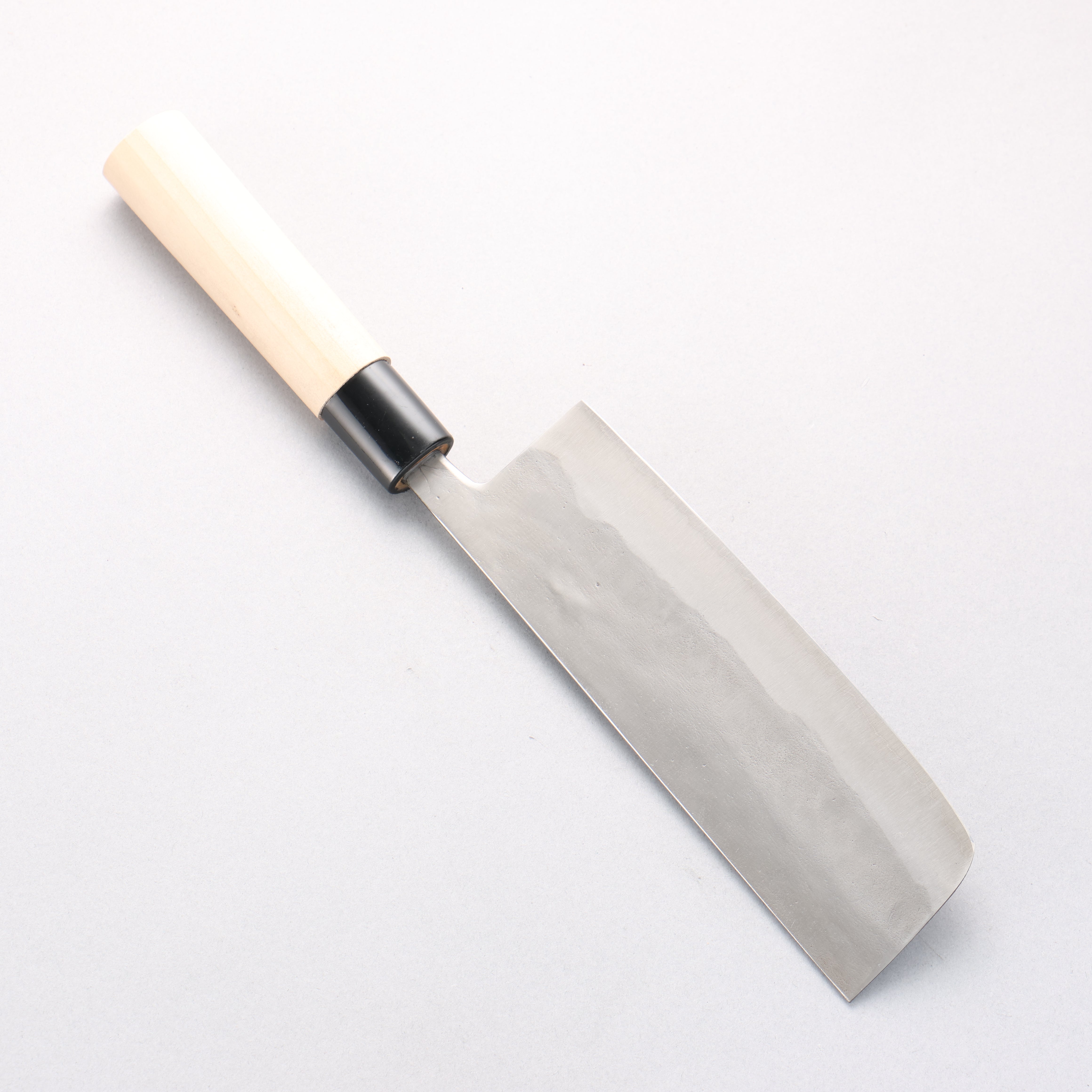Fujiwara Teruyasu White Steel No.1 Nashiji Nakiri 165mm Magnolia Handle - Seisuke Knife
