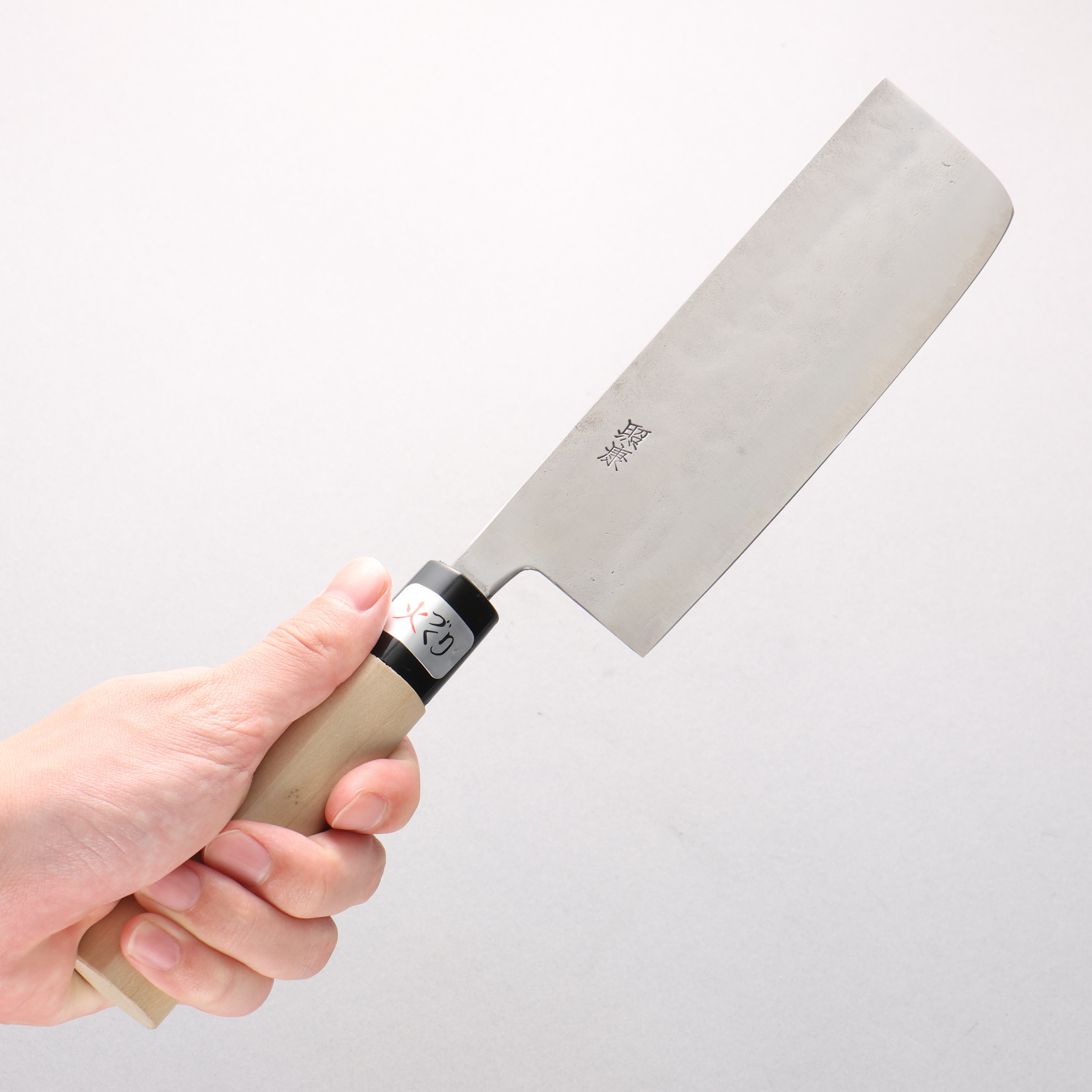 Fujiwara Teruyasu White Steel No.1 Nashiji Nakiri 165mm Magnolia Handle - Seisuke Knife