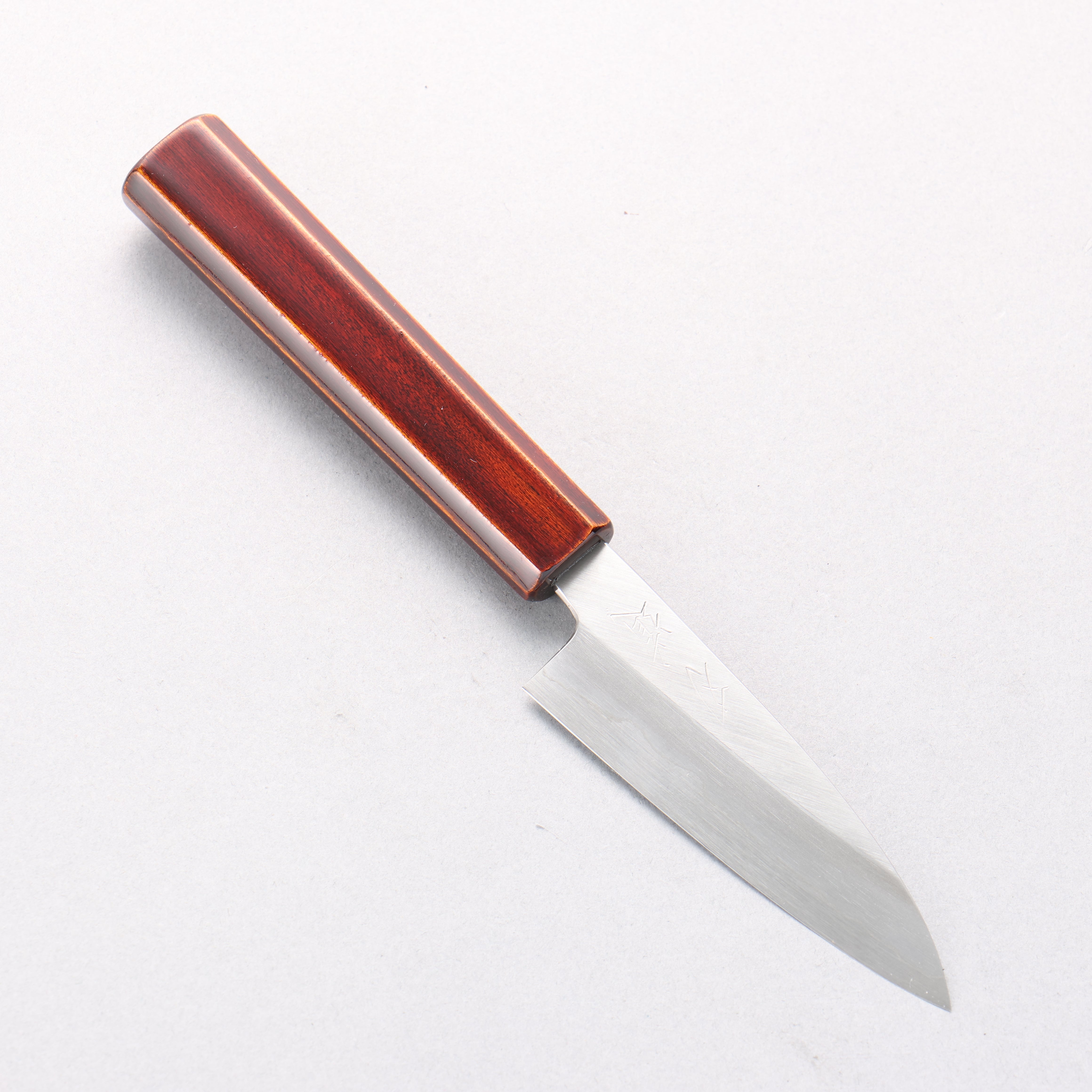 Hado Silver Steel No.3 Migaki Paring 90mm Kijiro-Nuri Lacquered Handle - Seisuke Knife