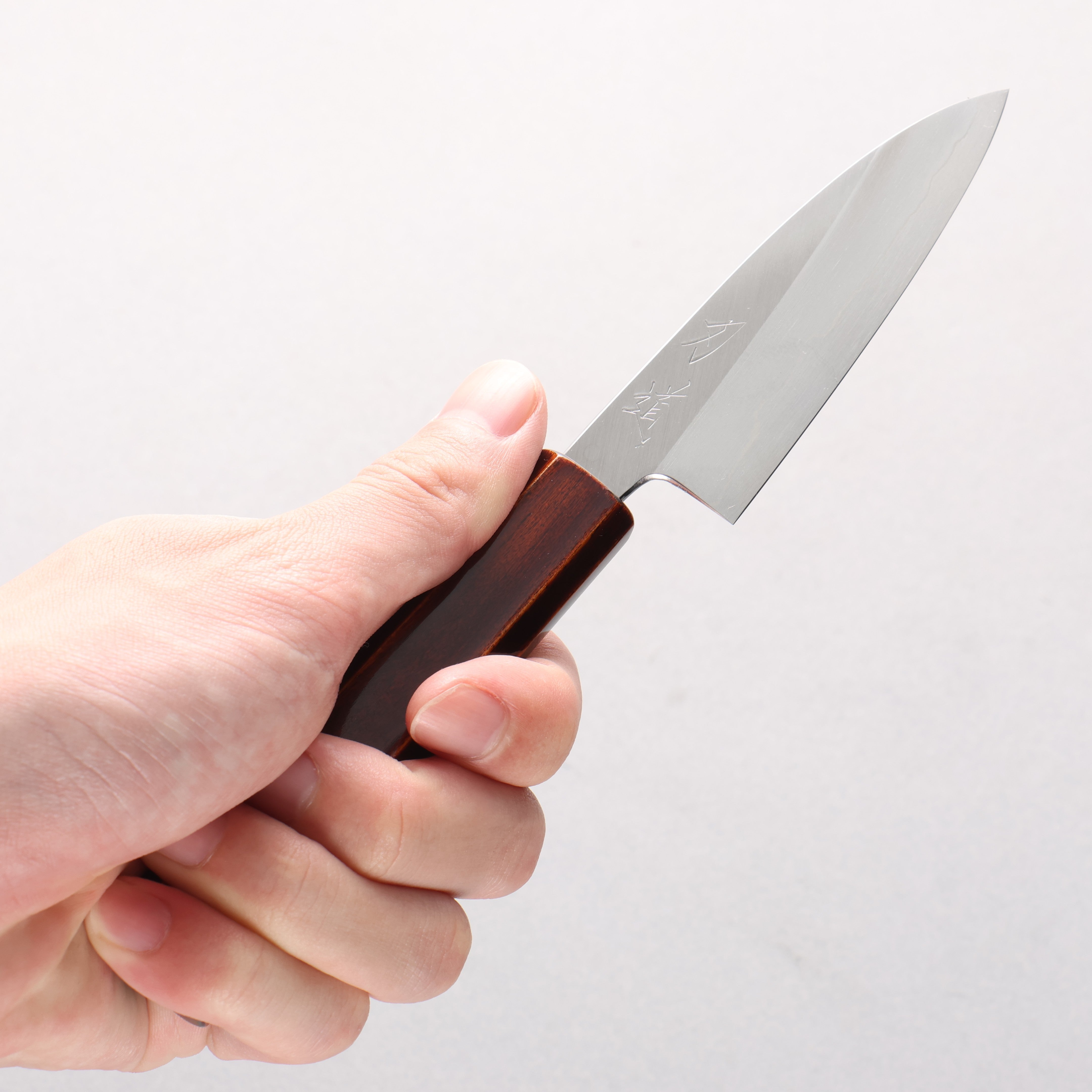 Hado Silver Steel No.3 Migaki Paring 90mm Kijiro-Nuri Lacquered Handle - Seisuke Knife