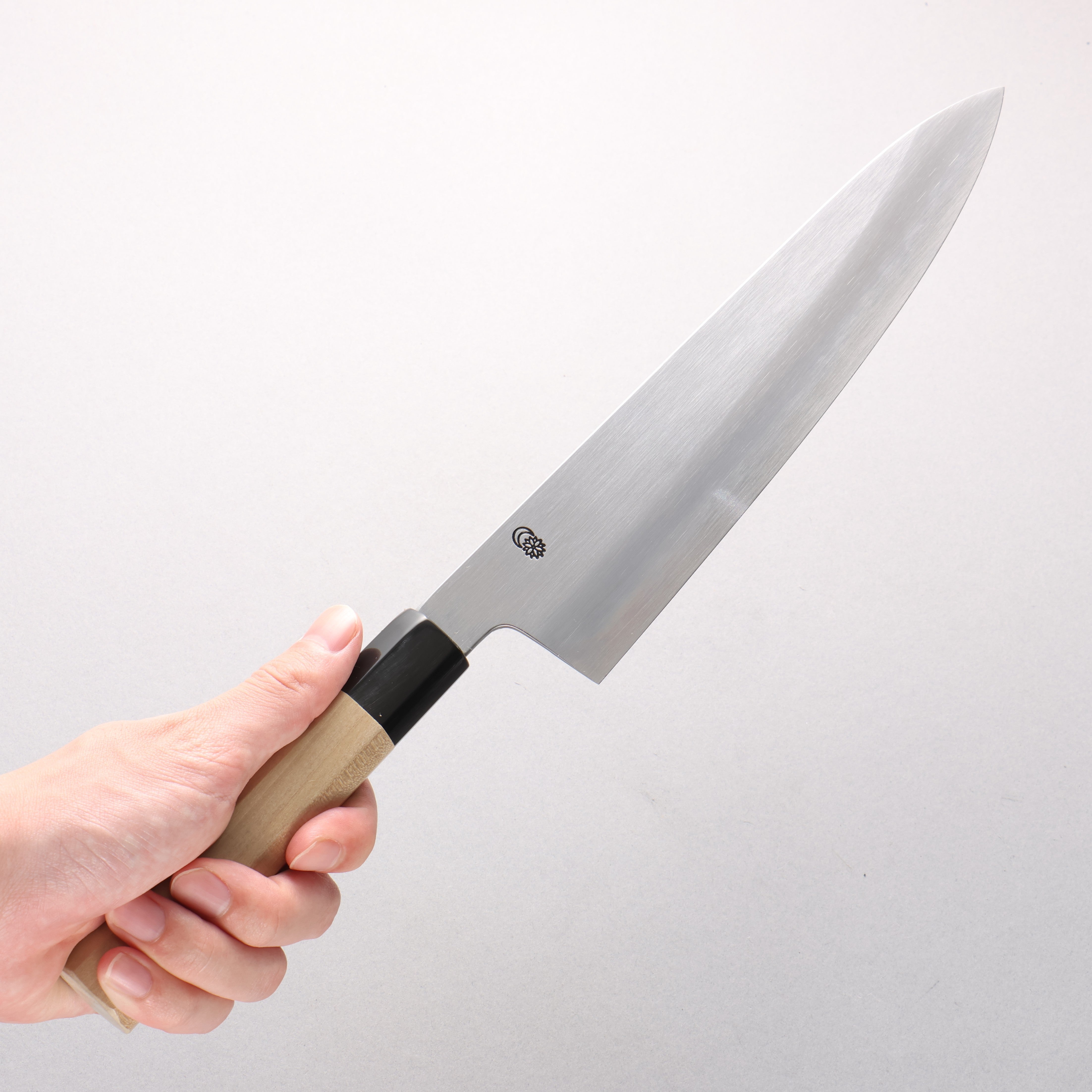 Kikuzuki White Steel No.2 Kasumitogi Gyuto 240mm Magnolia Handle - Seisuke Knife