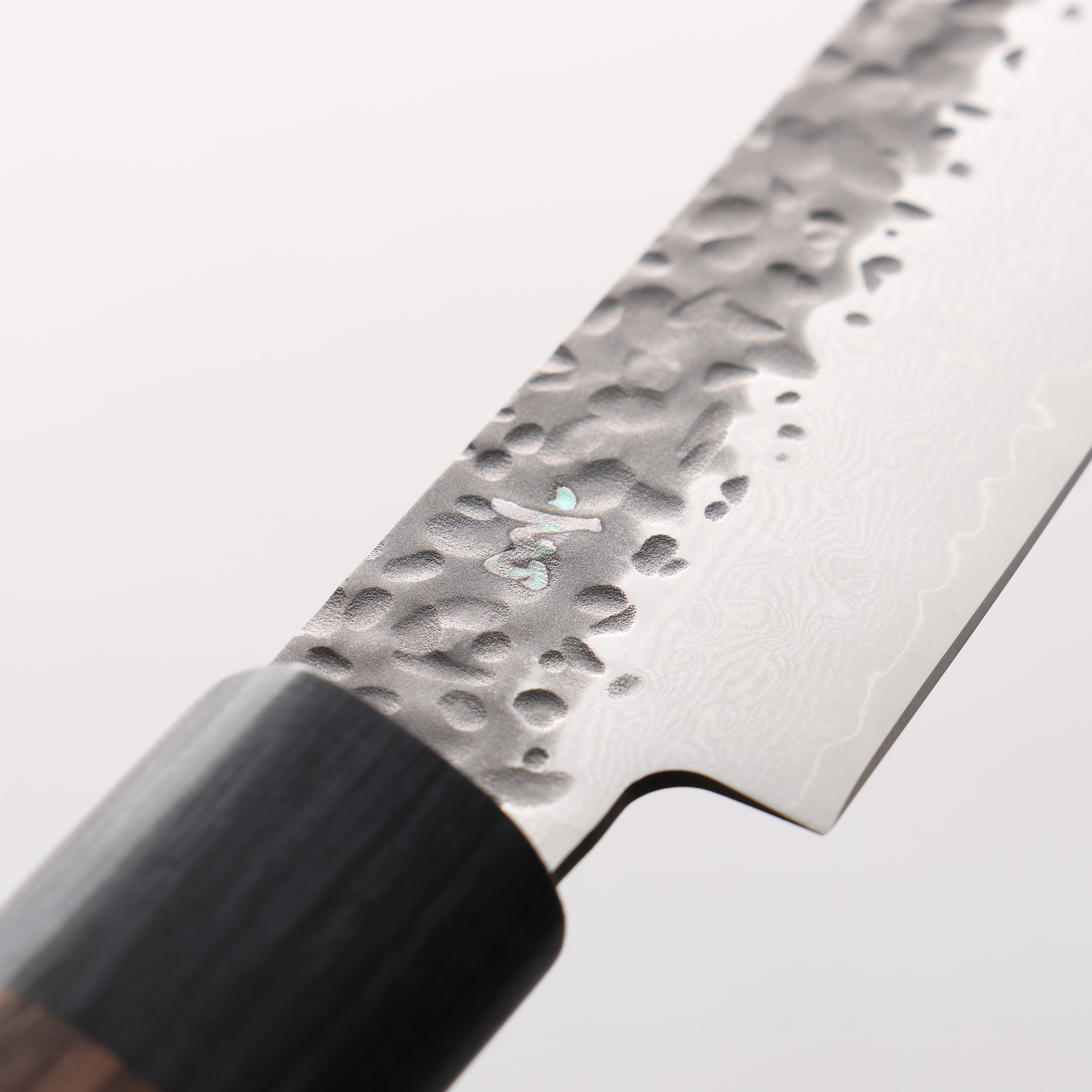Shizu Gen VG10 Hammered Kurouchi Petty-Utility 130mm Brown Pakkawood Handle - Seisuke Knife