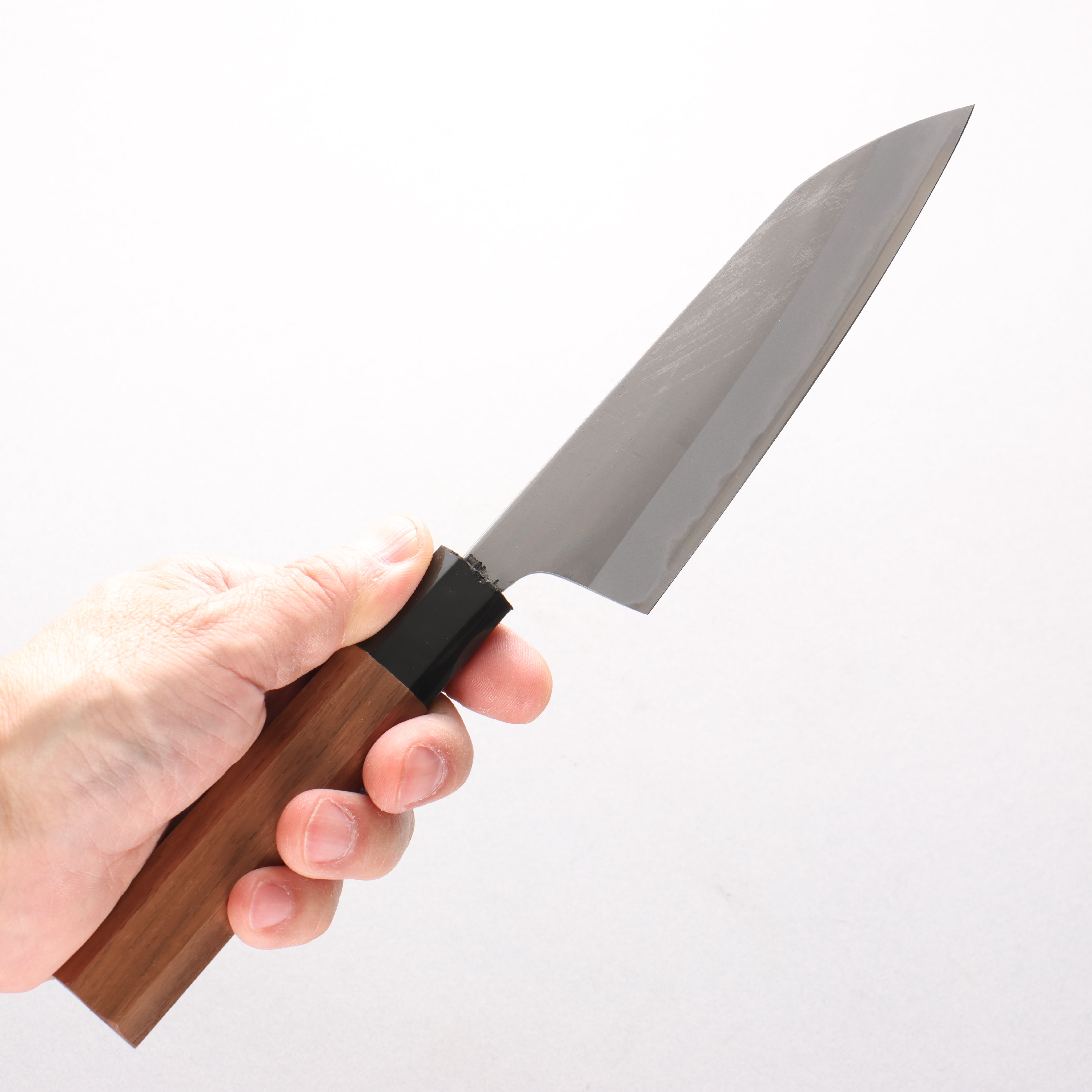 Daisuke Nishida White Steel No.1 Migaki Petty-Utility 130mm Walnut Handle - Seisuke Knife