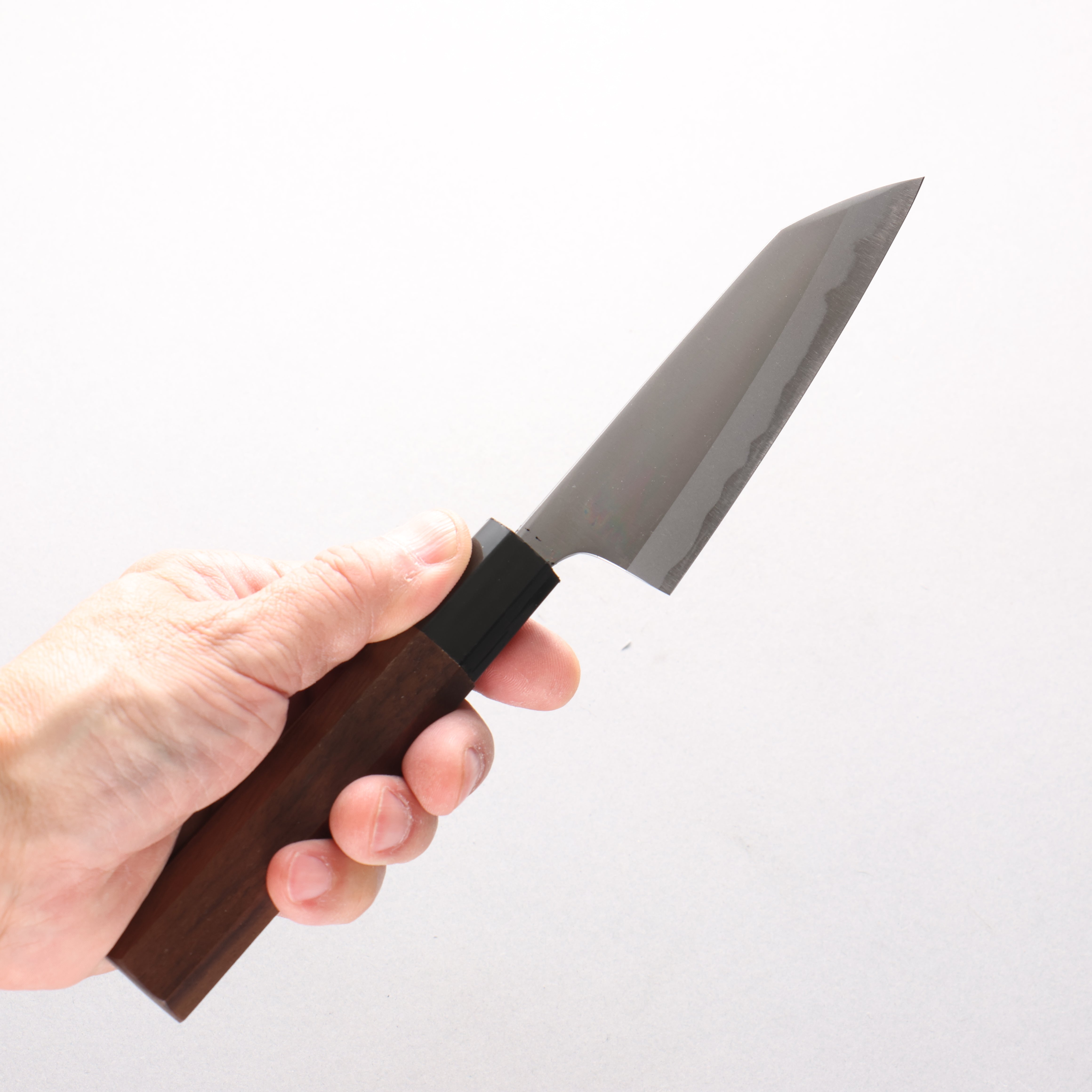 Daisuke Nishida White Steel No.1 Migaki Petty-Utility 100mm Walnut Handle - Seisuke Knife