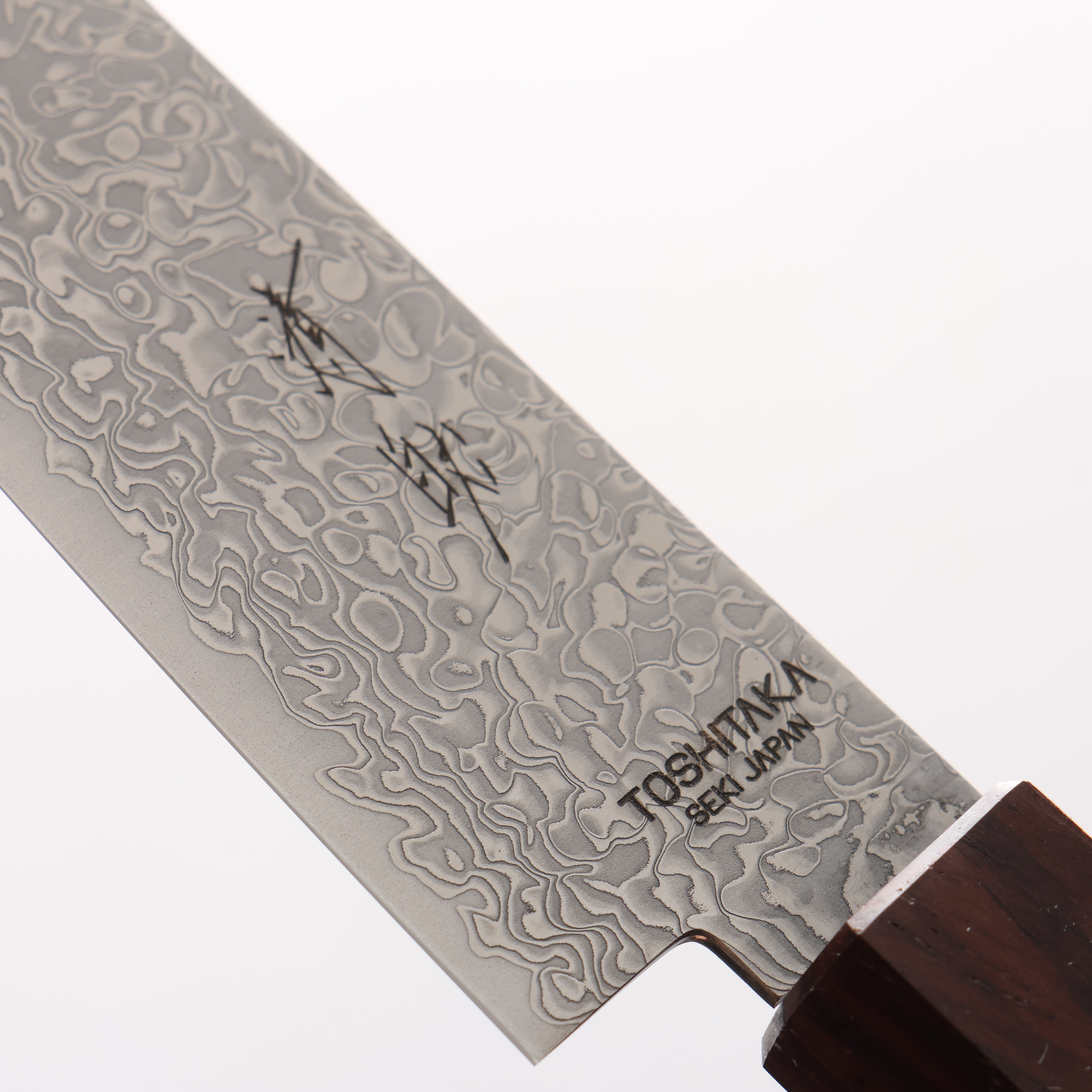 Toshitaka VG10 15 Layer Damascus Petty-Utility 135mm Wenge with Cherry Ring (ferrule: Rosewood) Handle - Seisuke Knife