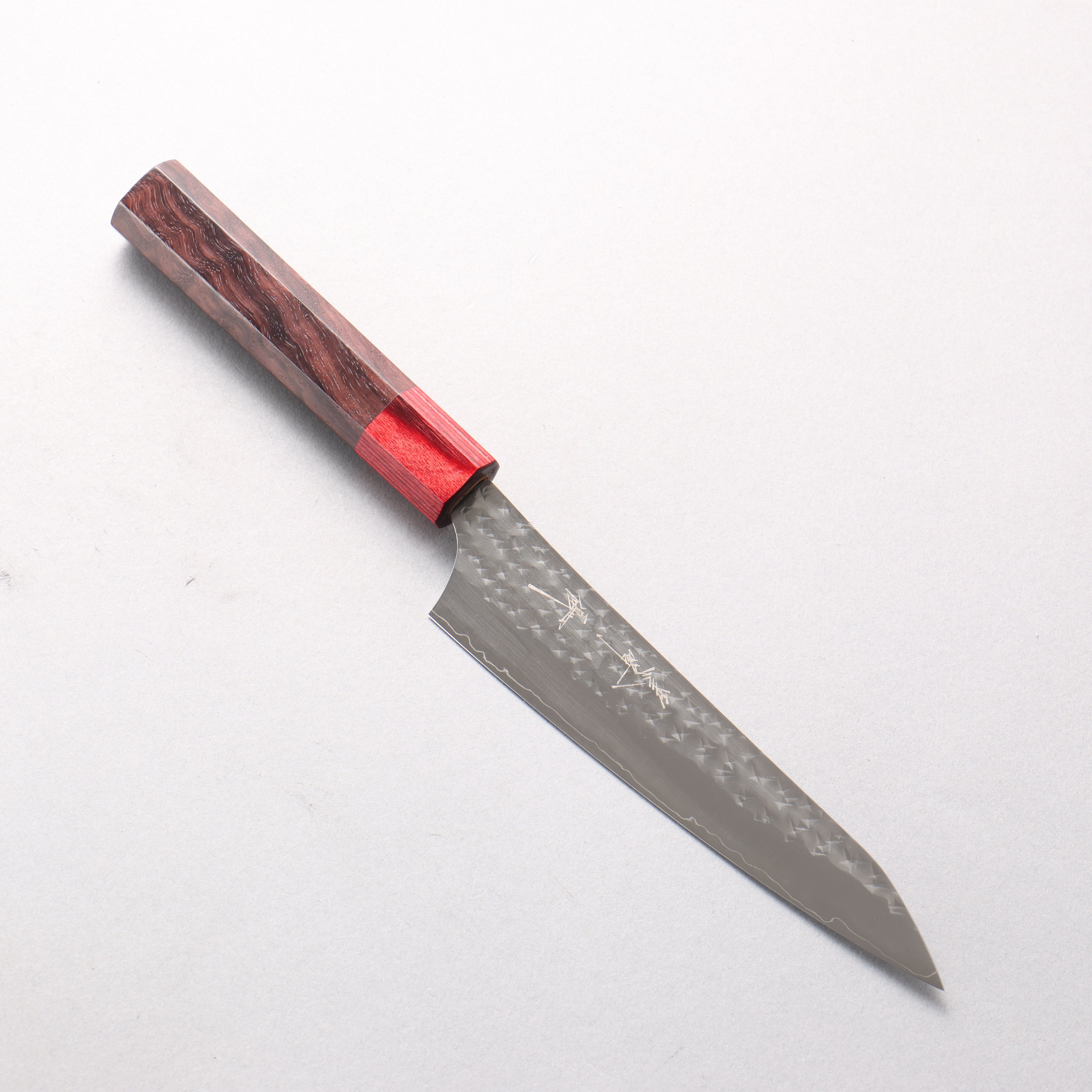 Yu Kurosaki Senko Ei SG2 Hammered Petty-Utility 150mm Rosewood (ferrule: Red Pakka wood) Handle - Seisuke Knife