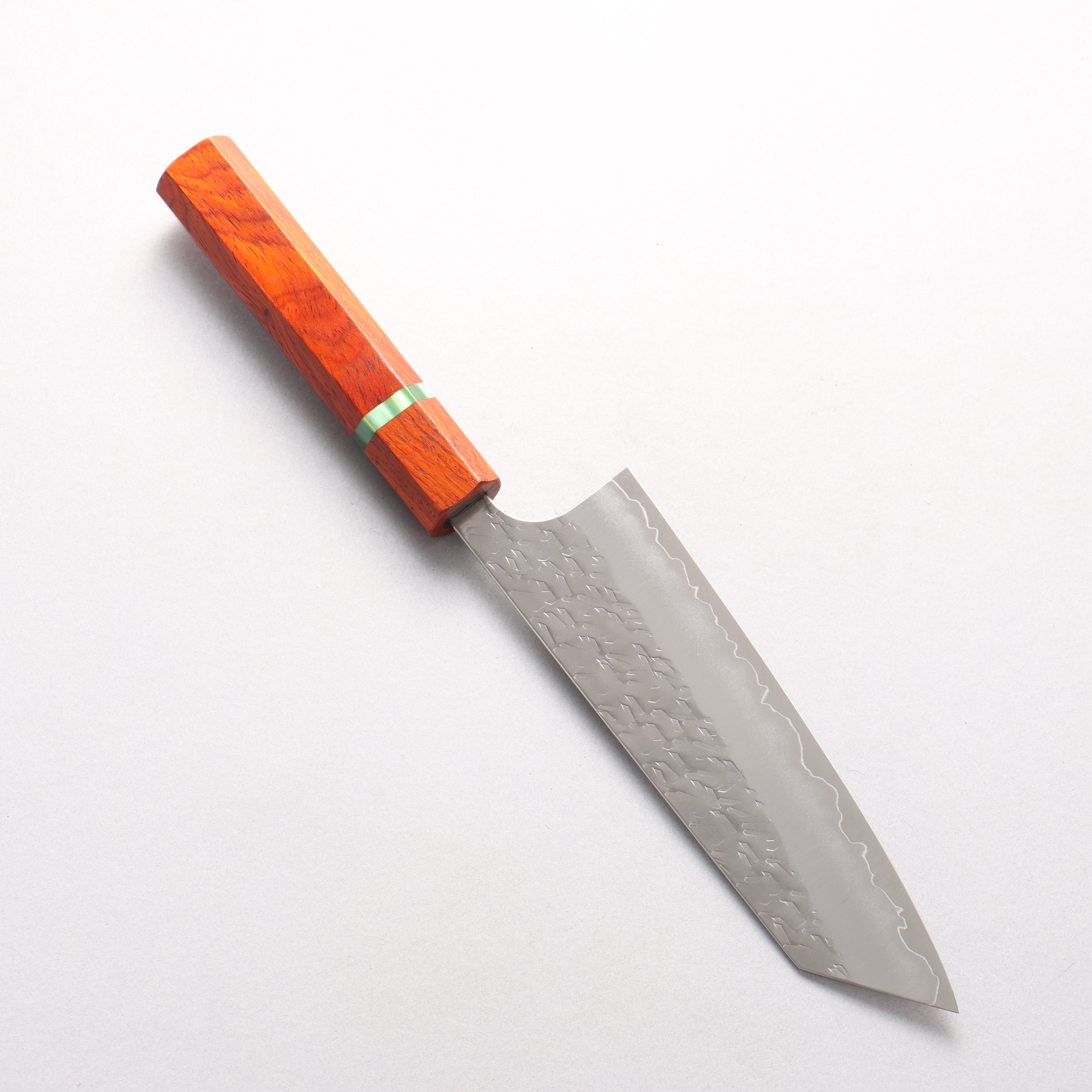 Yoshimi Kato Hyo SG2 Hammered Bunka 170mm Cocobolo (with Green Ring) Handle - Seisuke Knife