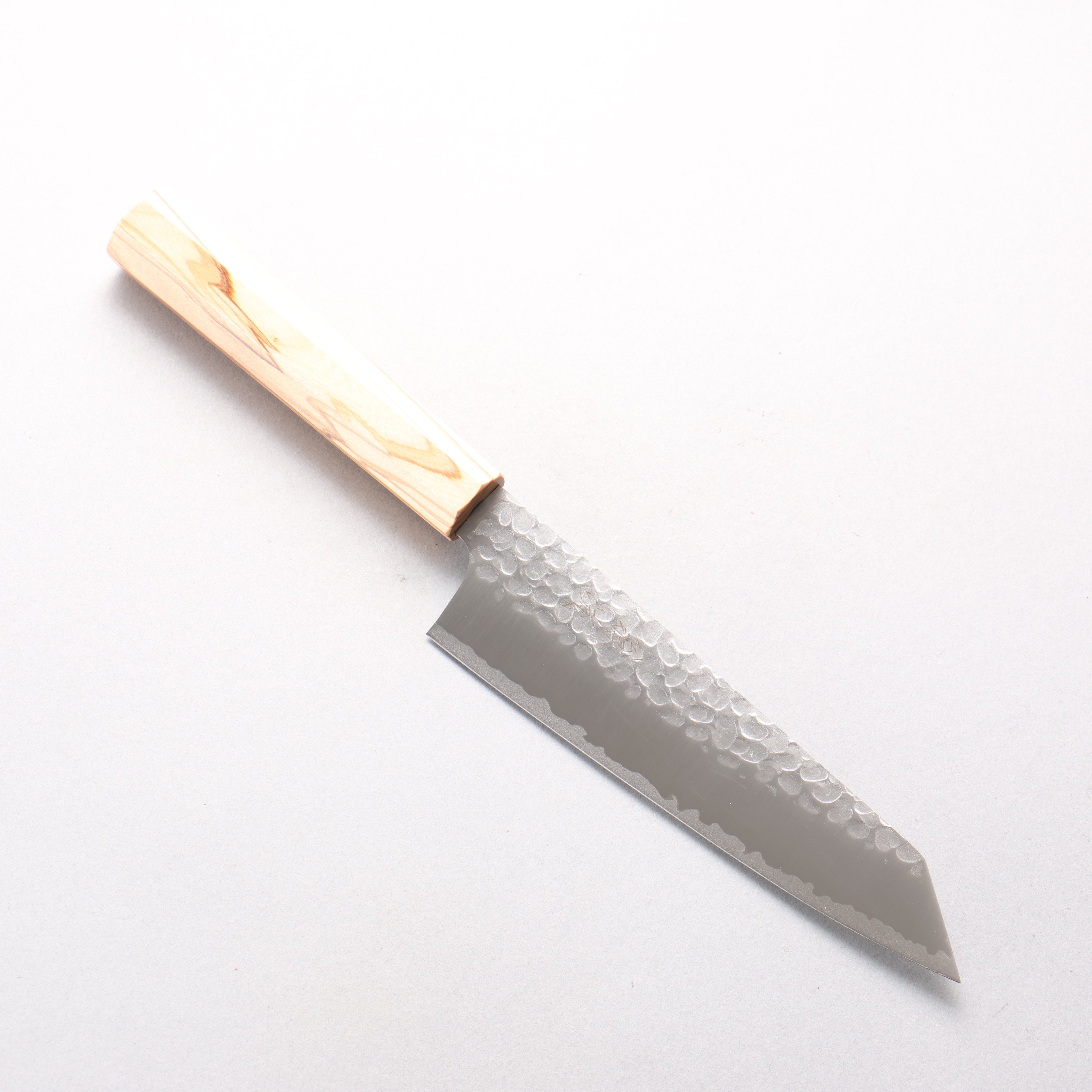 Oul VG10 Hammered Kiritsuke Santoku 165mm Olive tree Handle - Seisuke Knife