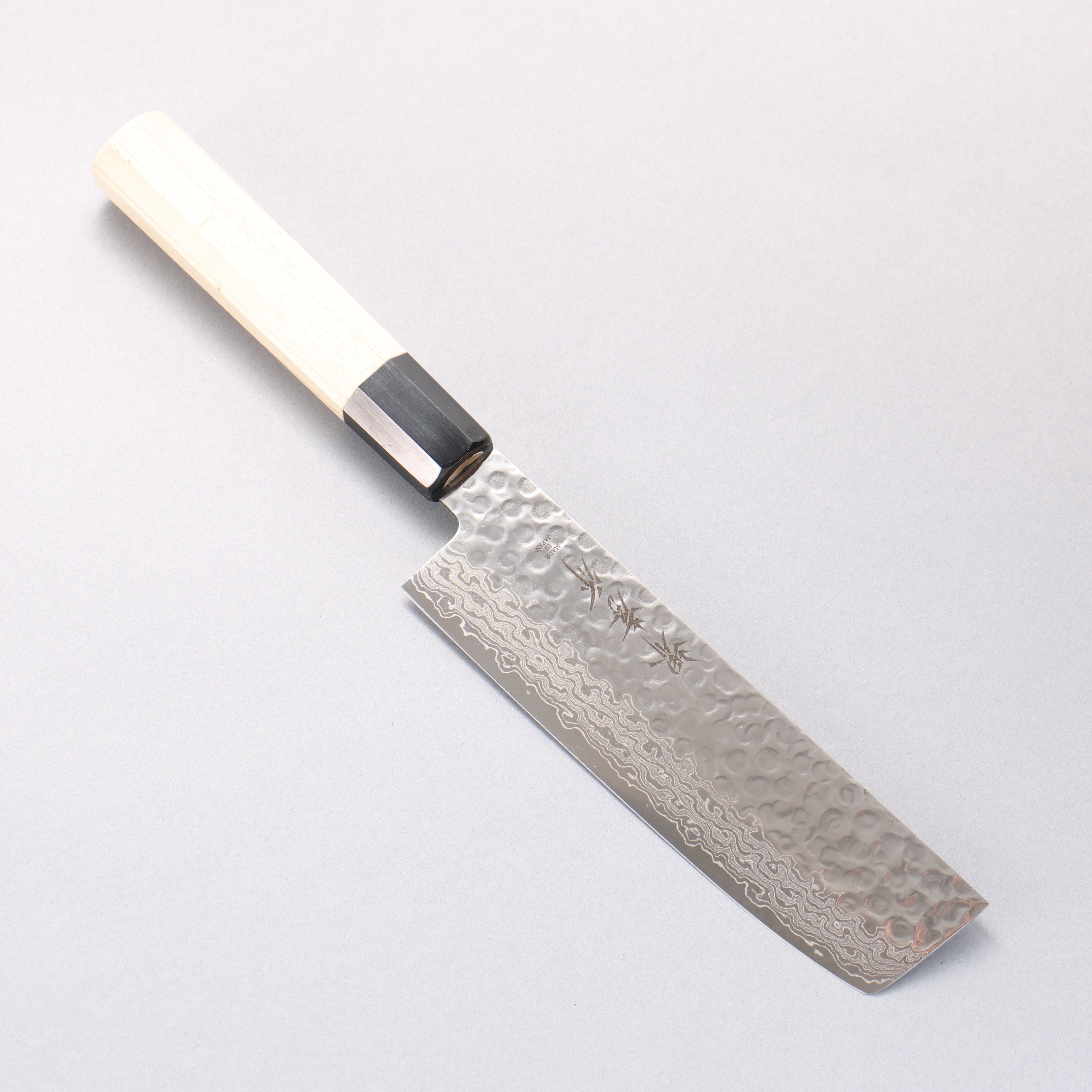 Sakai Takayuki 45 Layer Damascus AUS10 Nakiri Japanese Chef Knife 160mm with Magnolia Handle - Seisuke Knife