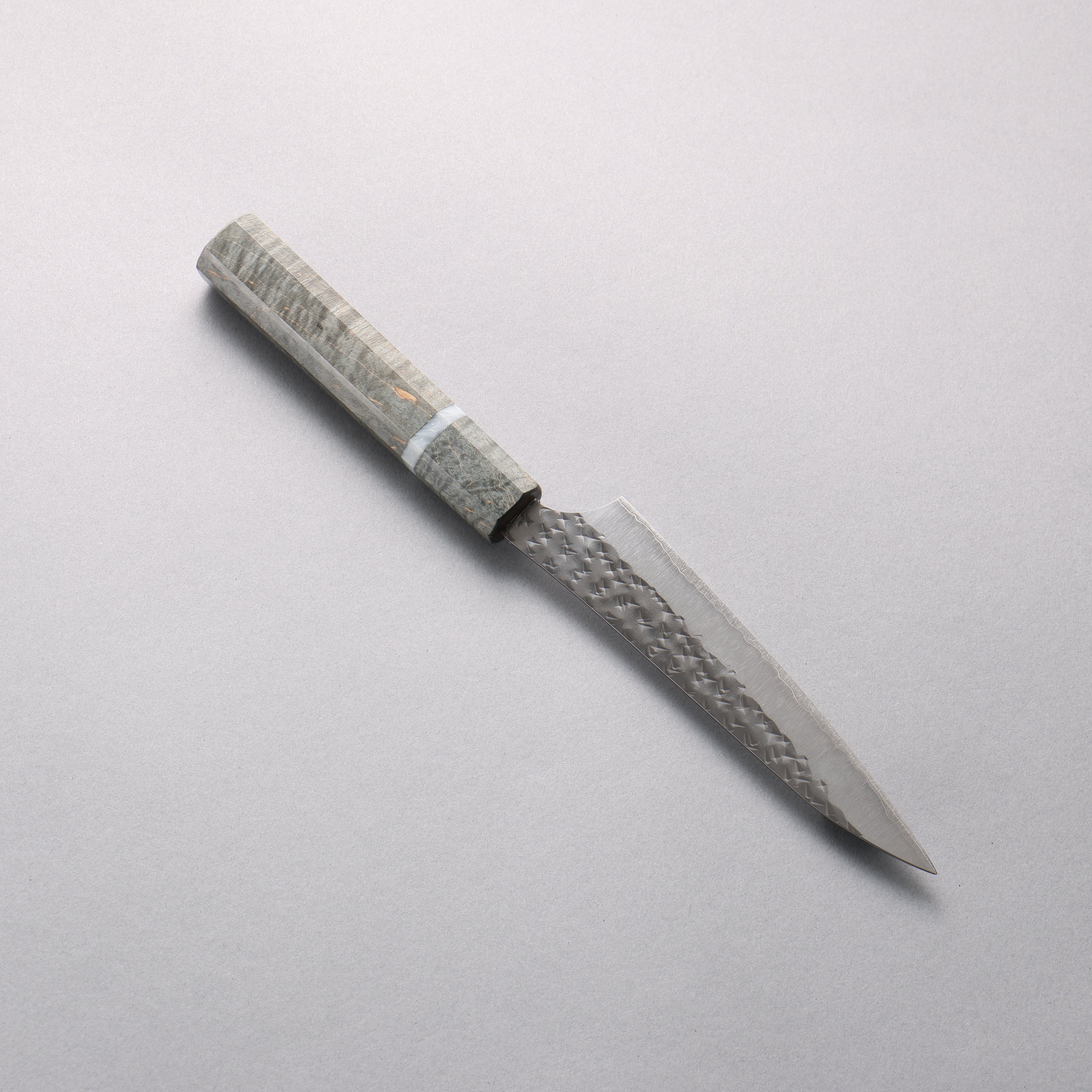 Yu Kurosaki Senko Ei SG2 Hammered Petty-Utility 130mm Stabilized Burl (White Ring) Handle - Seisuke Knife