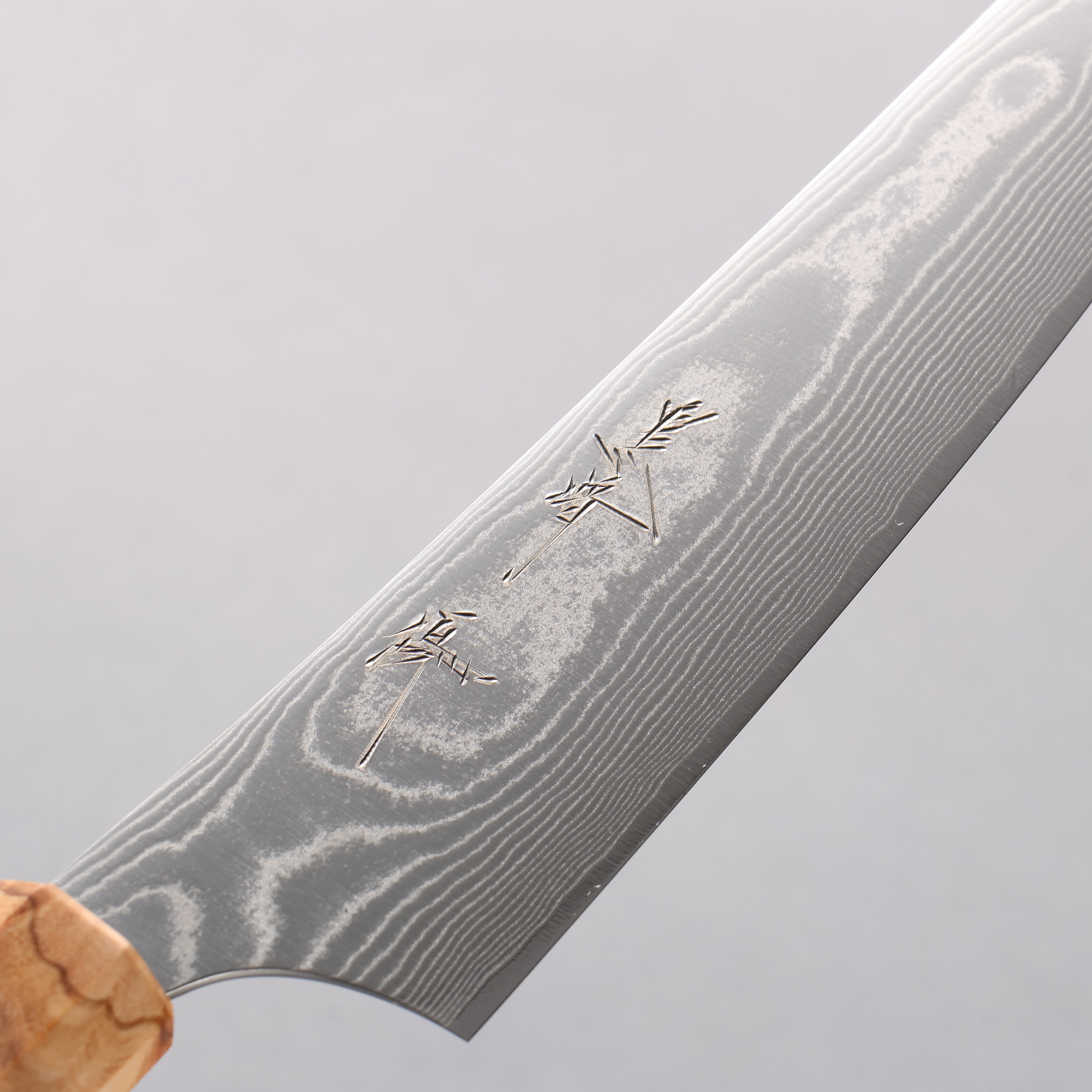 Yu Kurosaki Suiun SG2 Damascus Petty-Utility 150mm Olive Wood & Clear Resin Handle - Seisuke Knife