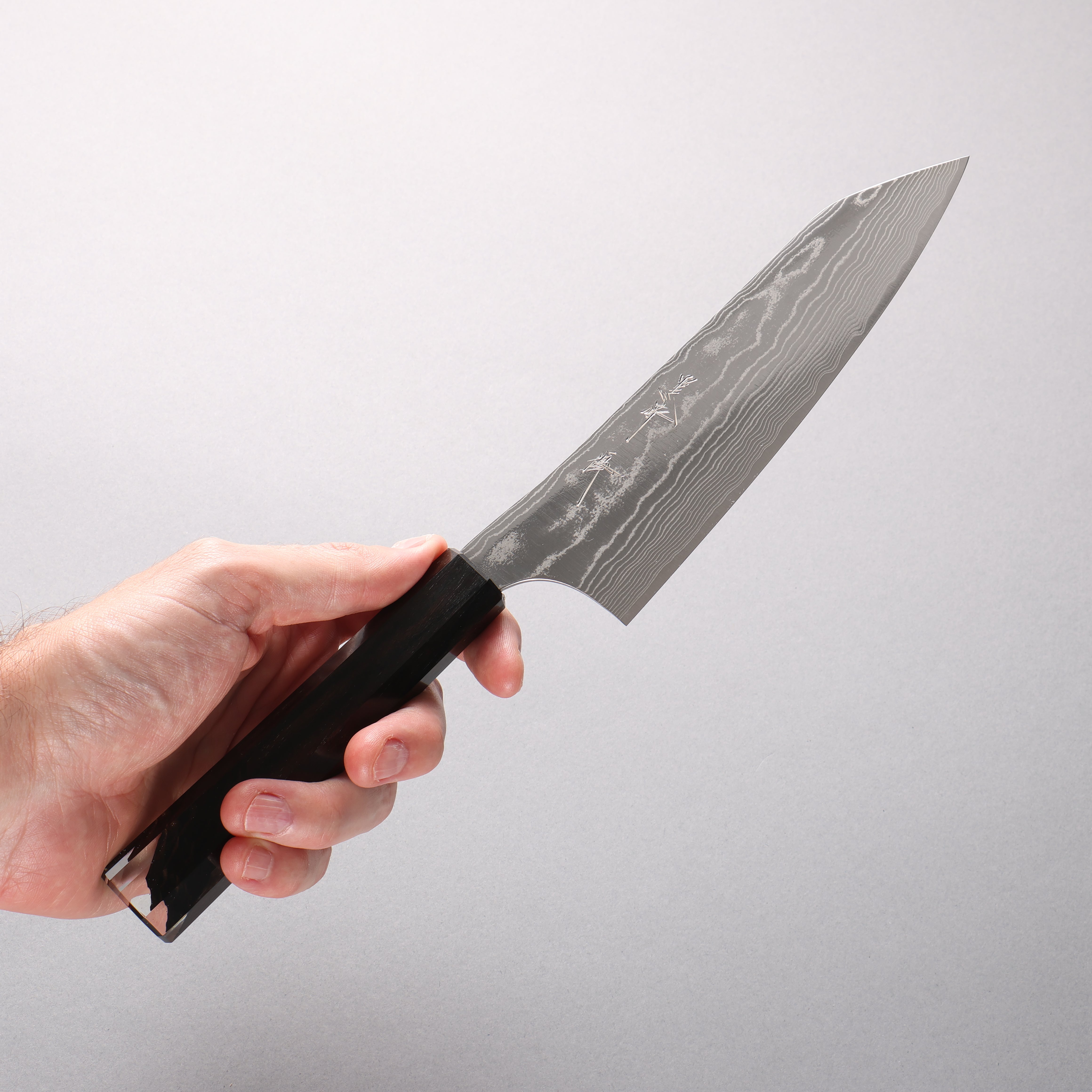 Yu Kurosaki Suiun SG2 Damascus Bunka 170mm Ebony and Clear Resin Handle