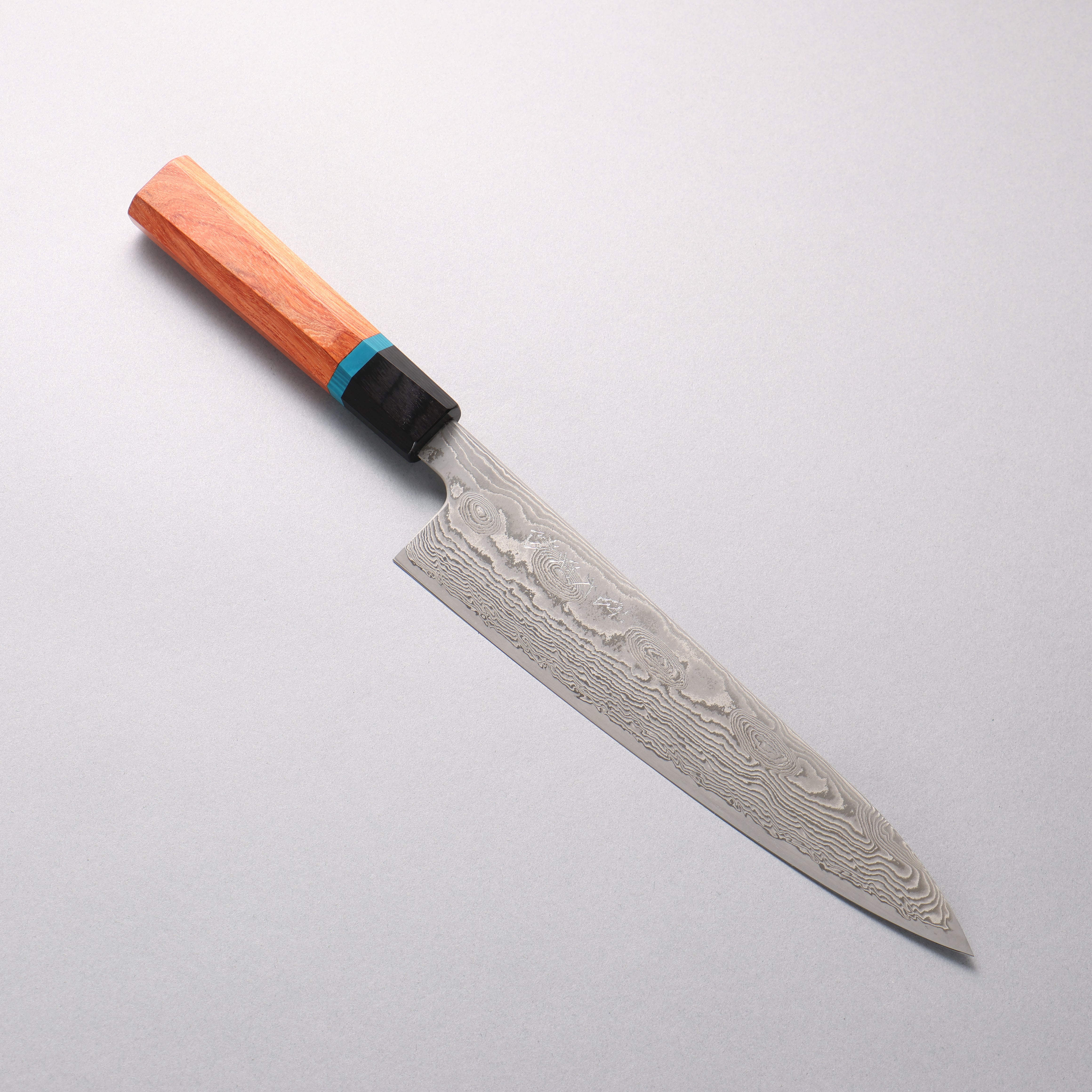 Ryusen Bonten Unryu Kai VG10 63 Layer Damascus Gyuto 210mm Chinese Quince Handle