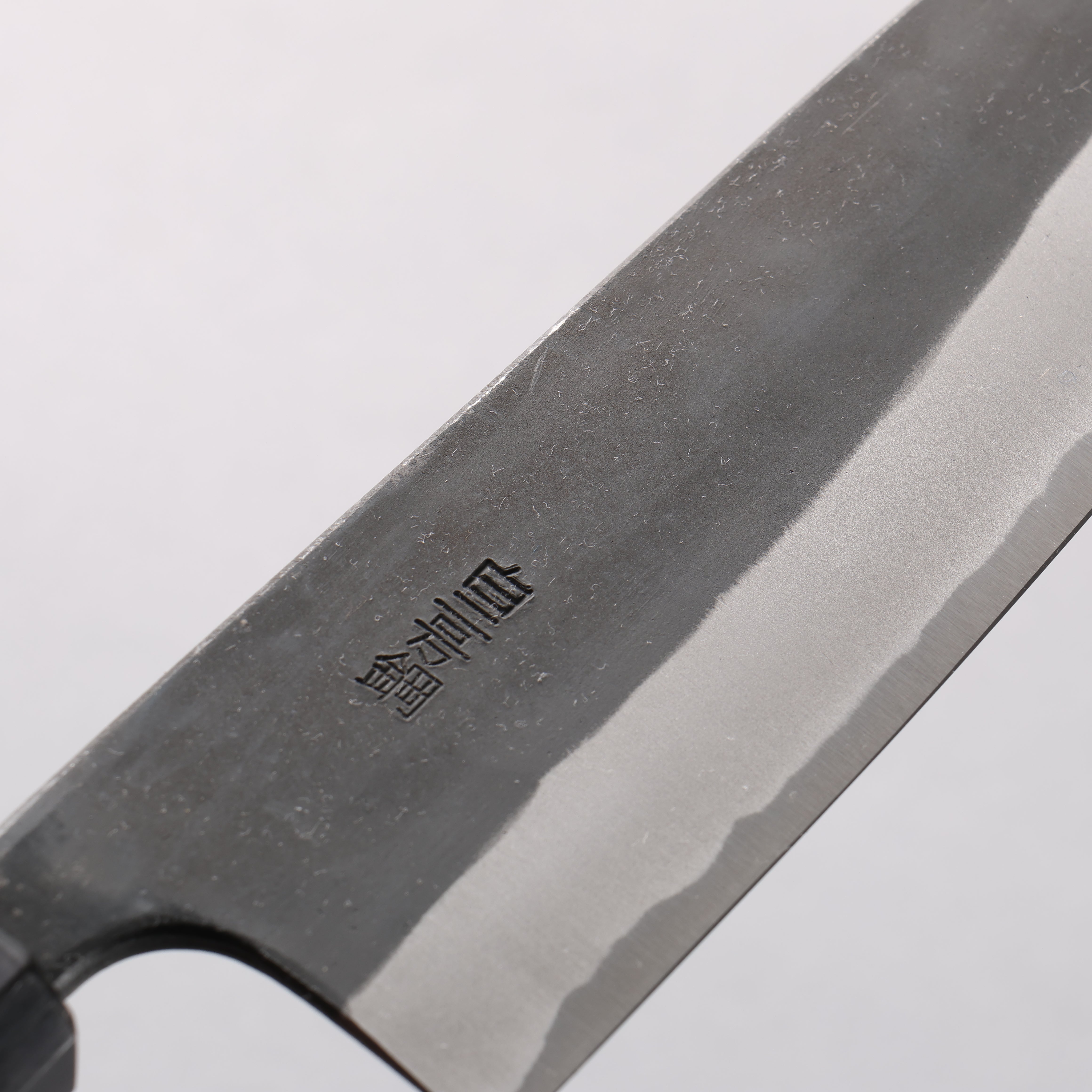 Nao Yamamoto White Steel No.2 Black Finished Santoku 170mm Walnut Handle