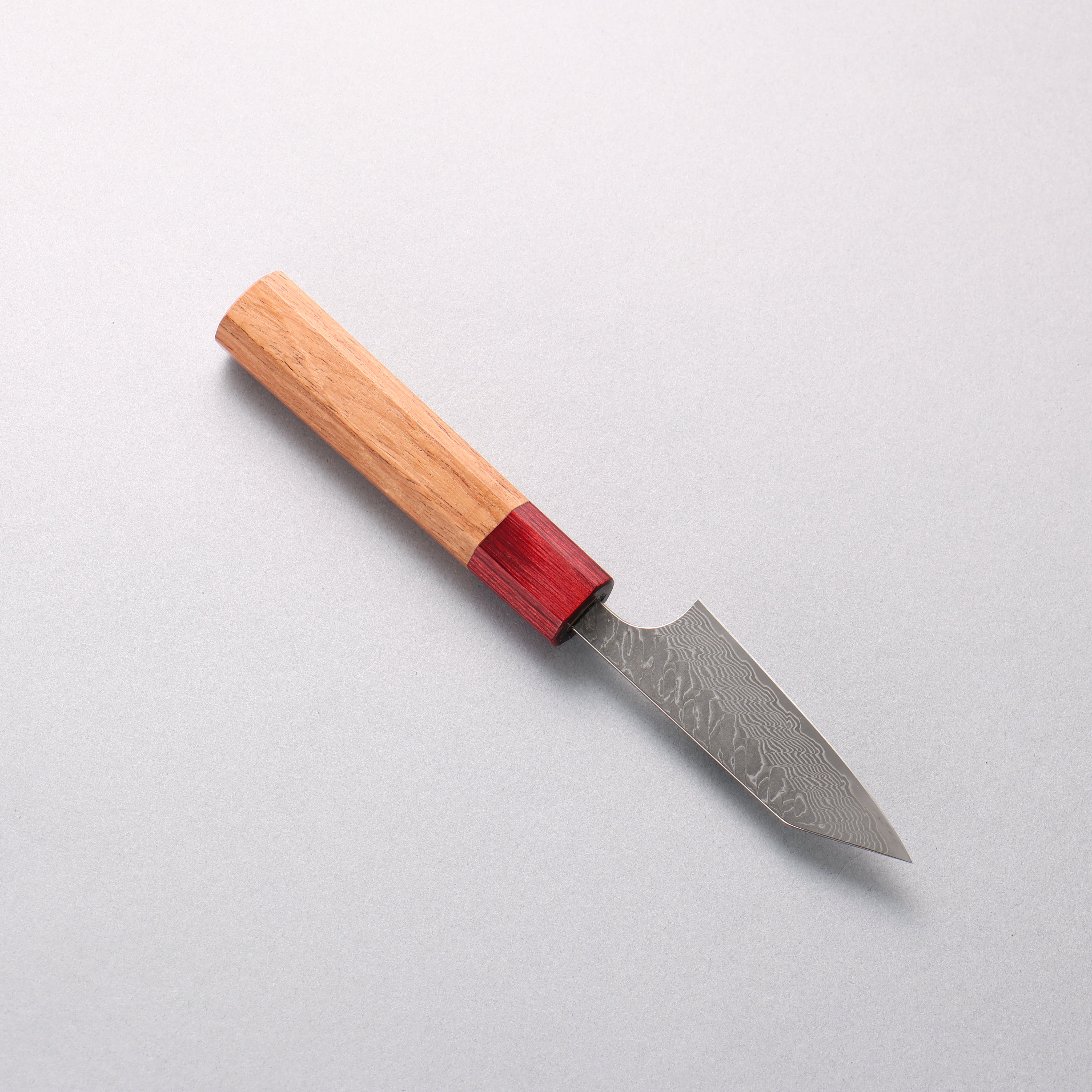 Yoshimi Kato SG2 Black Damascus Kiritsuke Petty-Utility 80mm Honduras (ferrule: Red Pakka wood) Handle