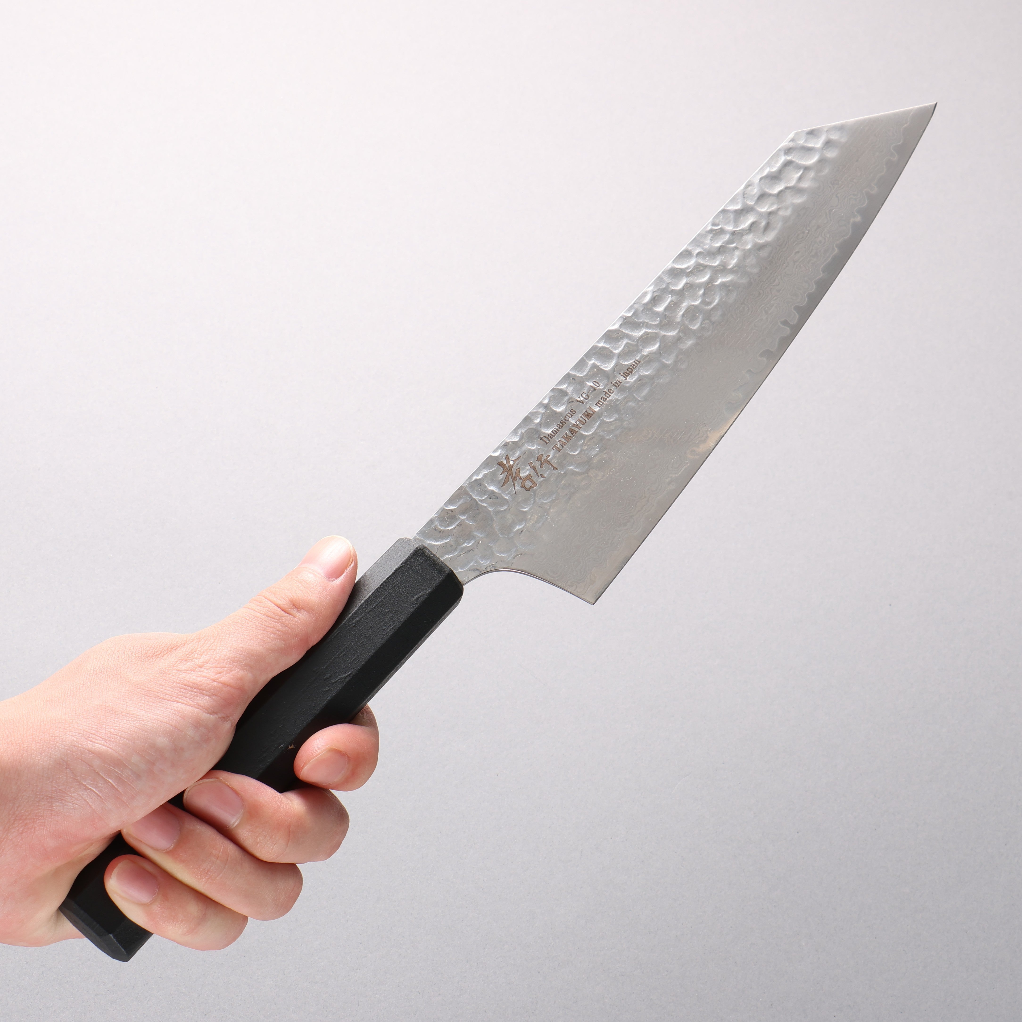 Sakai Takayuki Nanairo VG10 33 Layer Kengata Gyuto 190mm Black Lacquered ABS Resin Handle - Seisuke Knife