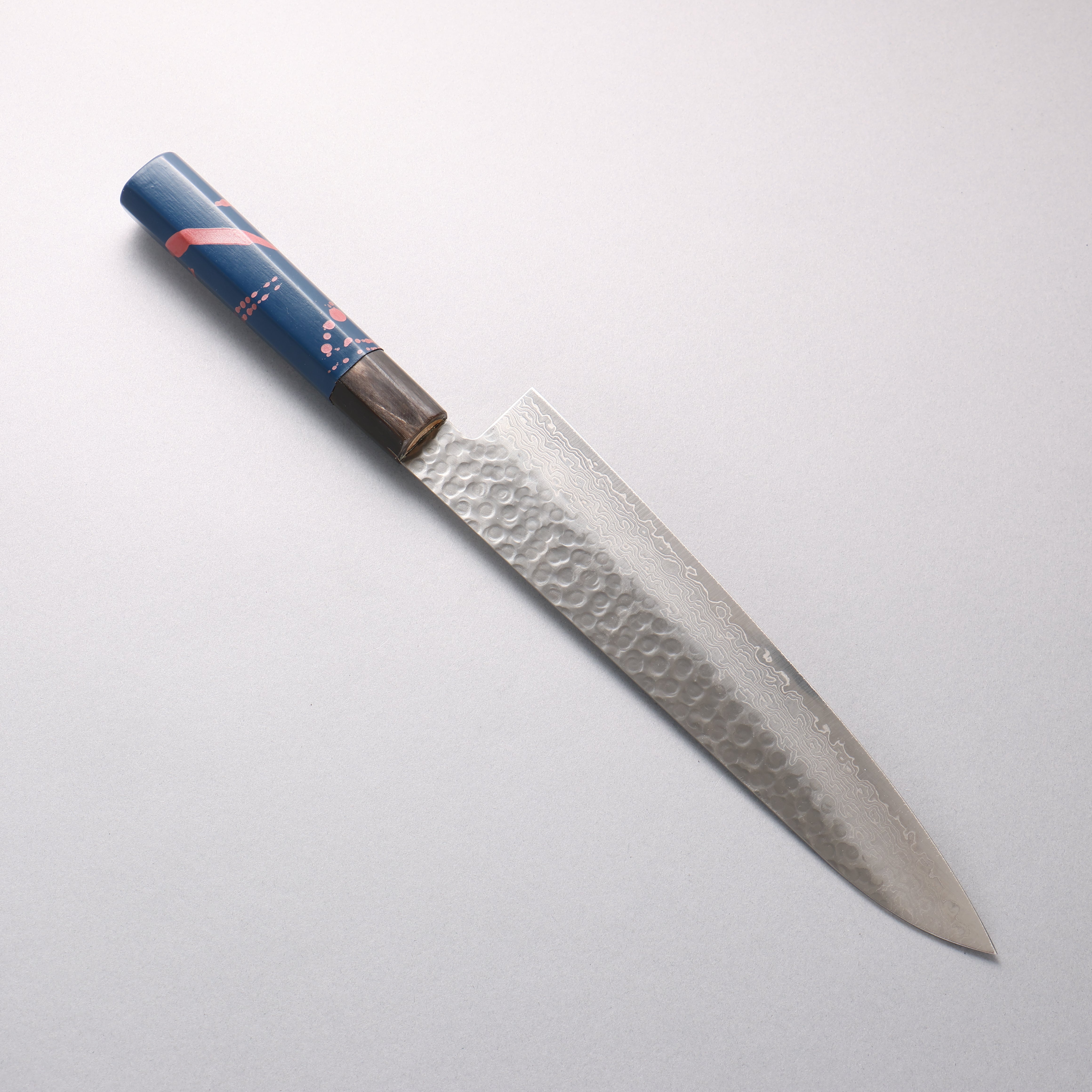 Sakai Takayuki VG10 33 Layer Damascus Gyuto 240mm Blue Lacquered Handle with Sheath
