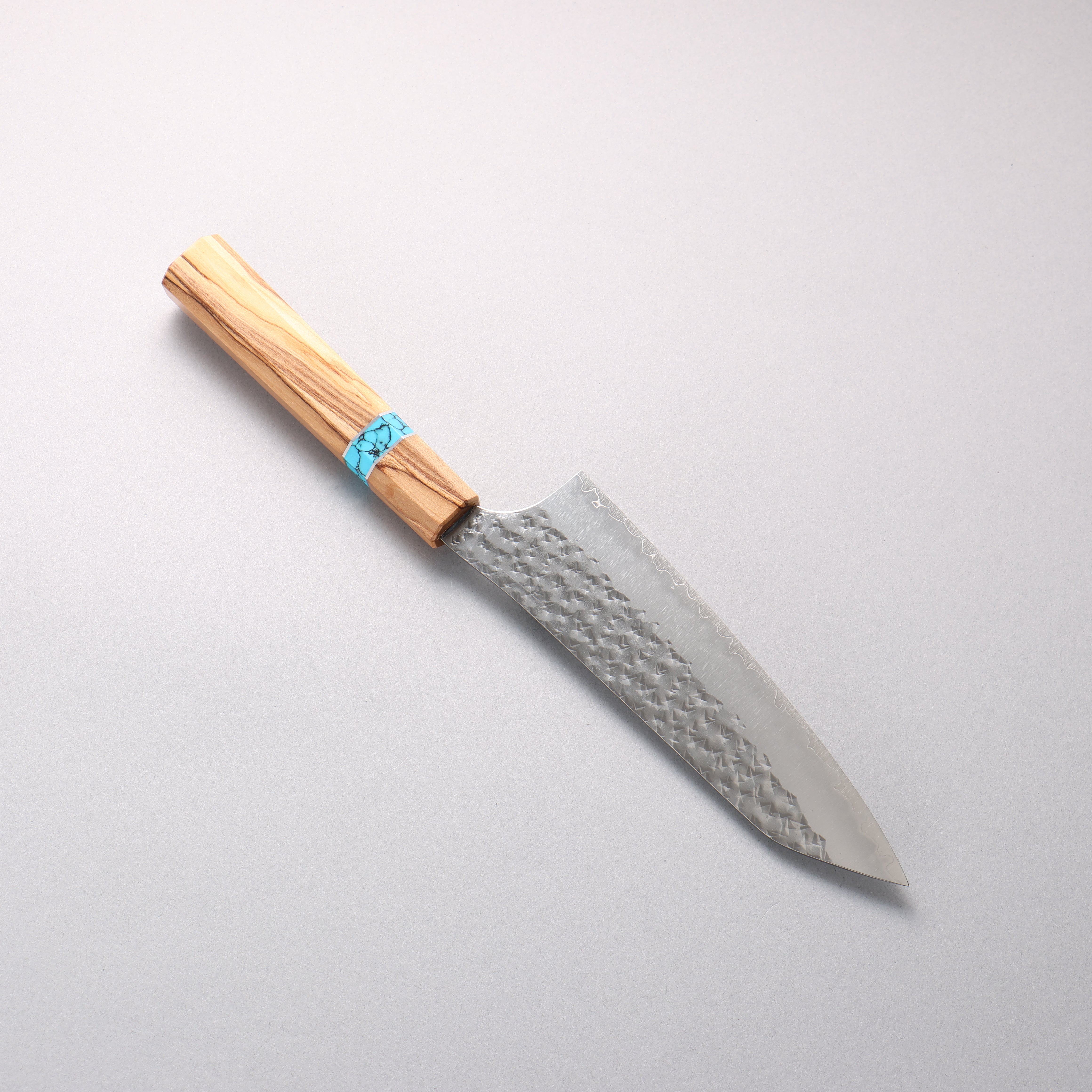Yu Kurosaki Senko Ei SG2 Hammered Bunka 170mm Olive Tree(Turquoise Ring) Handle - Seisuke Knife