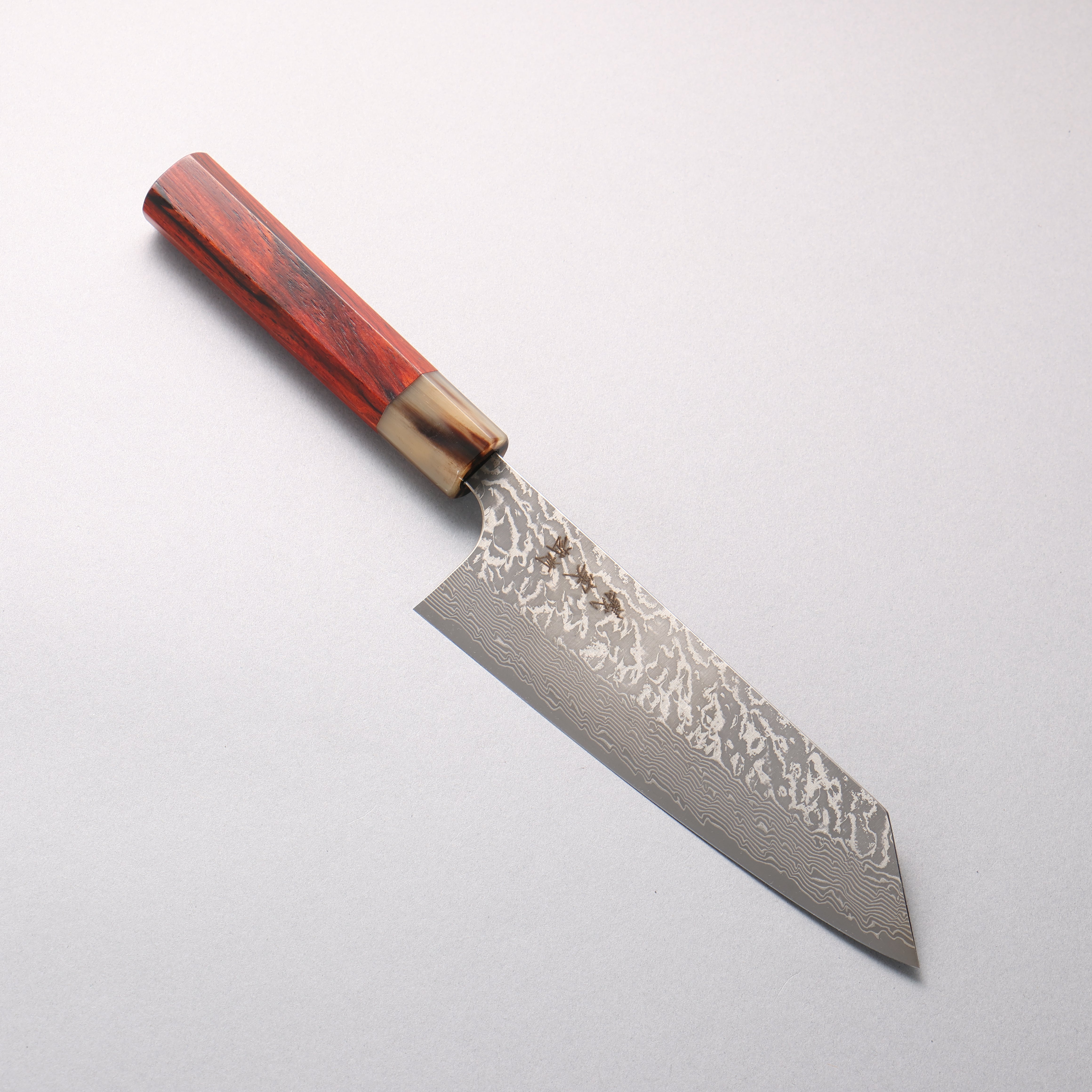 Yoshimi Kato SG2 Black Damascus Bunka 170mm Cocobolo (ferrule: White Water Buffalo Horn) Handle