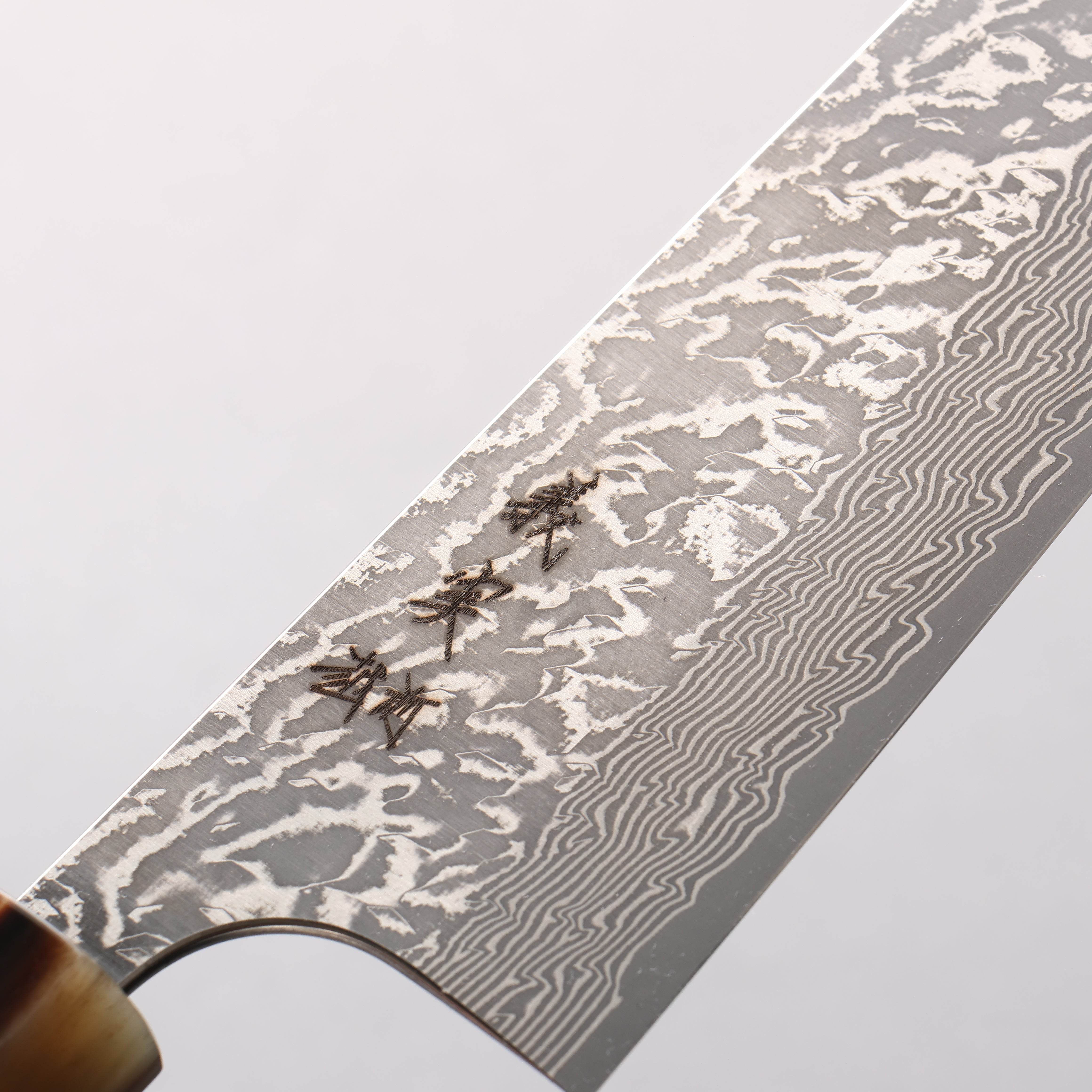 Yoshimi Kato SG2 Black Damascus Bunka 170mm Cocobolo (ferrule: White Water Buffalo Horn) Handle