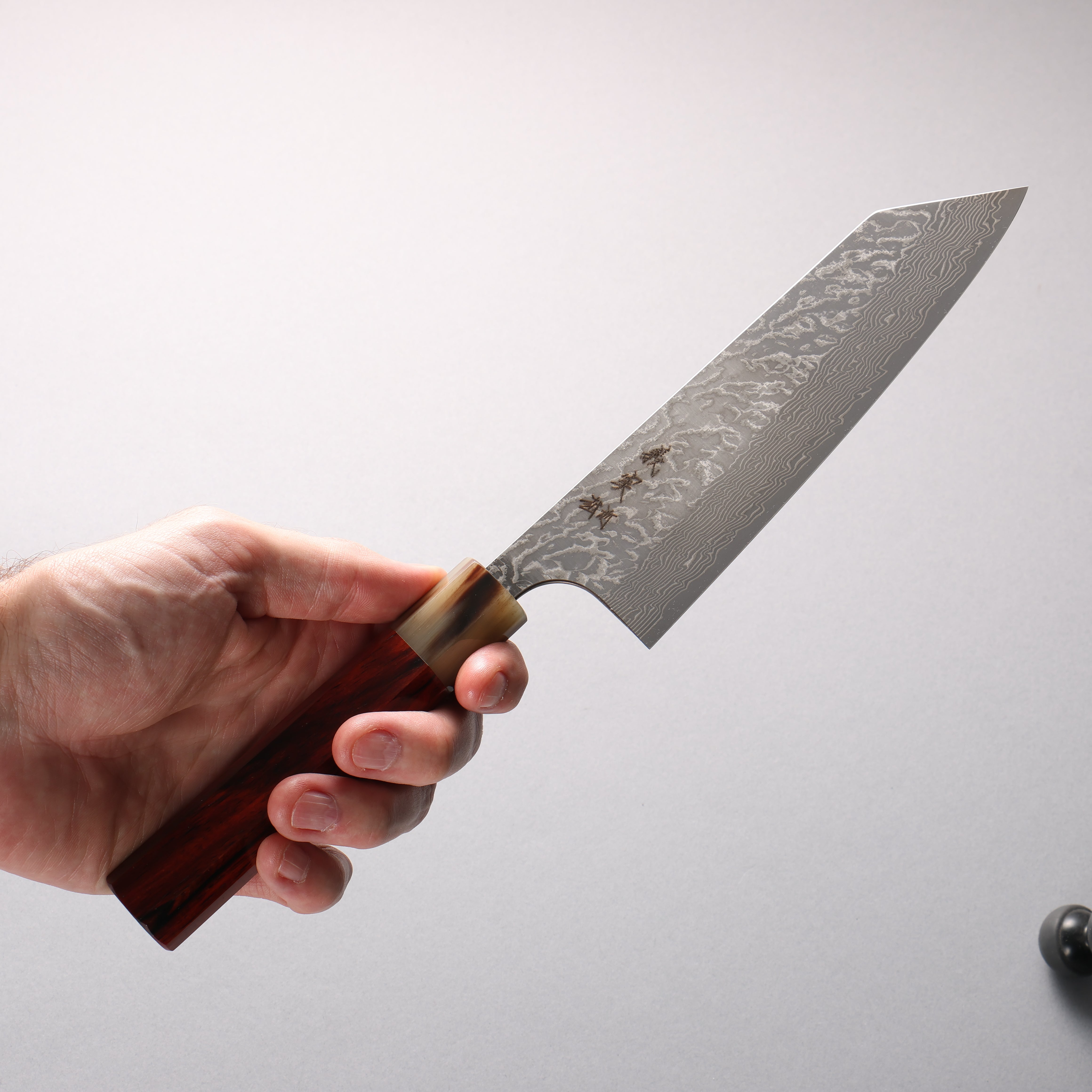Yoshimi Kato SG2 Black Damascus Bunka 170mm Cocobolo (ferrule: White Water Buffalo Horn) Handle