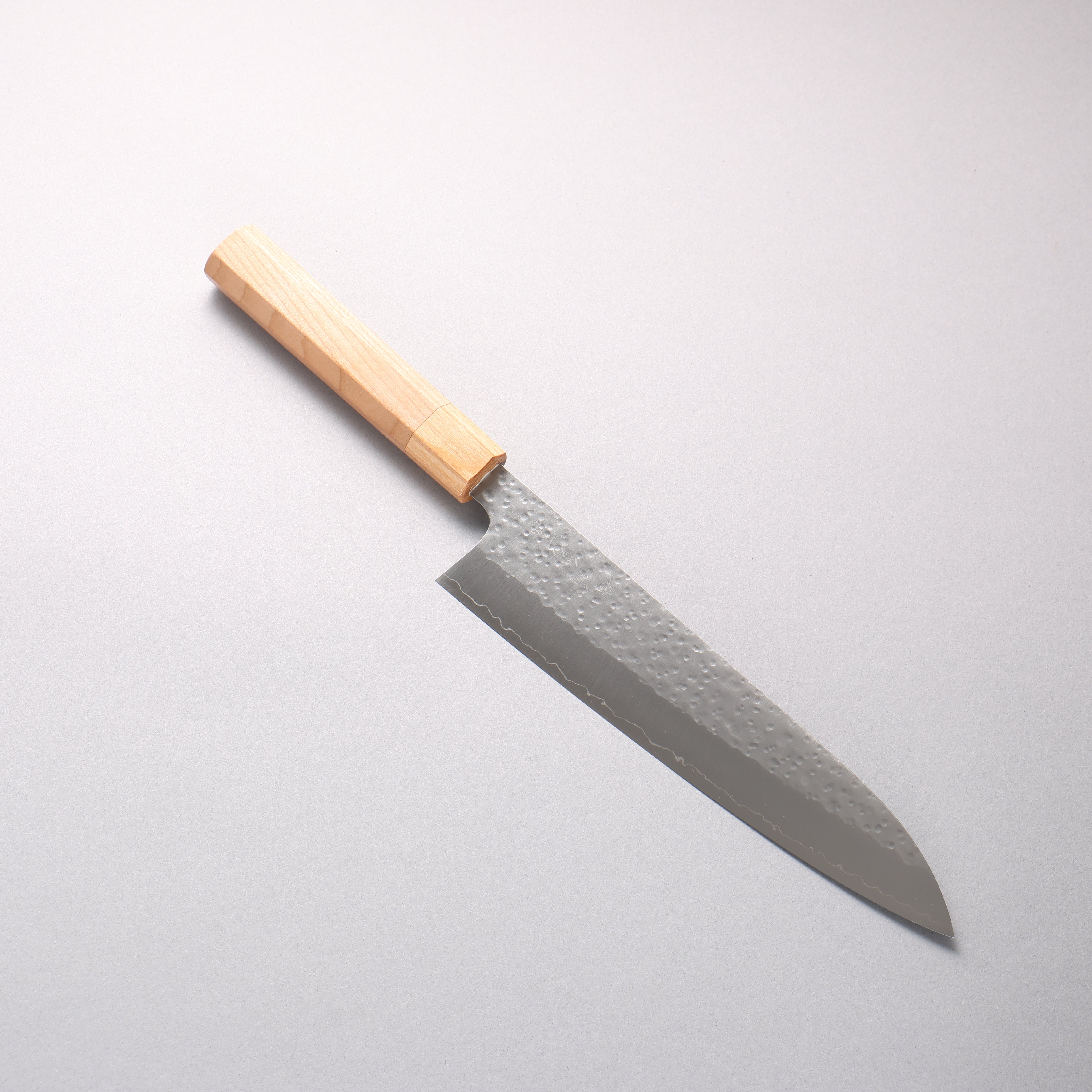 Makoto Kurosaki SG2 Hammered(Maru) Gyuto 210mm Cherry Wood Handle - Seisuke Knife