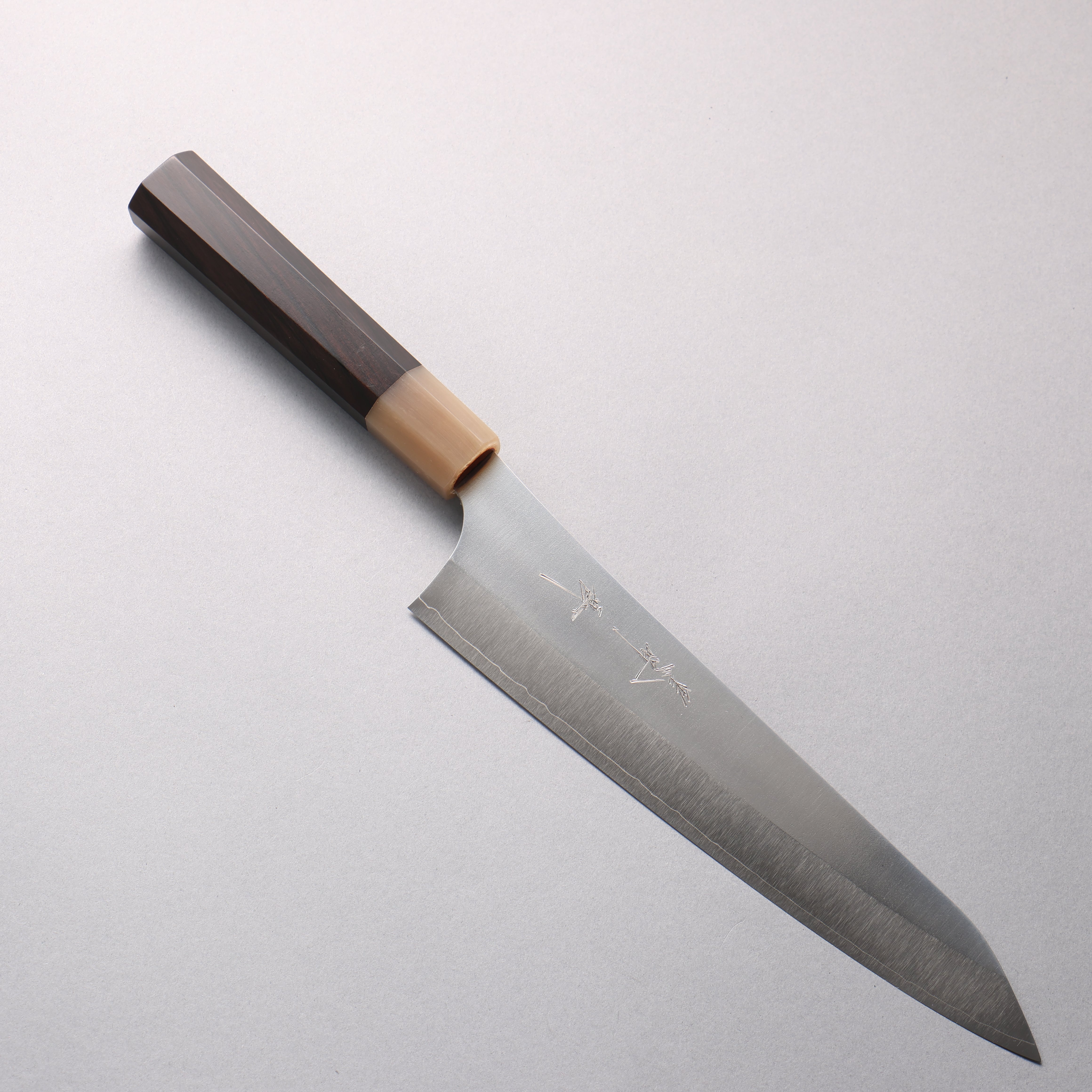 Yu Kurosaki New Gekko VG-XEOS Gyuto 210mm Ebony Wood (ferrule: White Water Buffalo Horn) Handle - Seisuke Knife