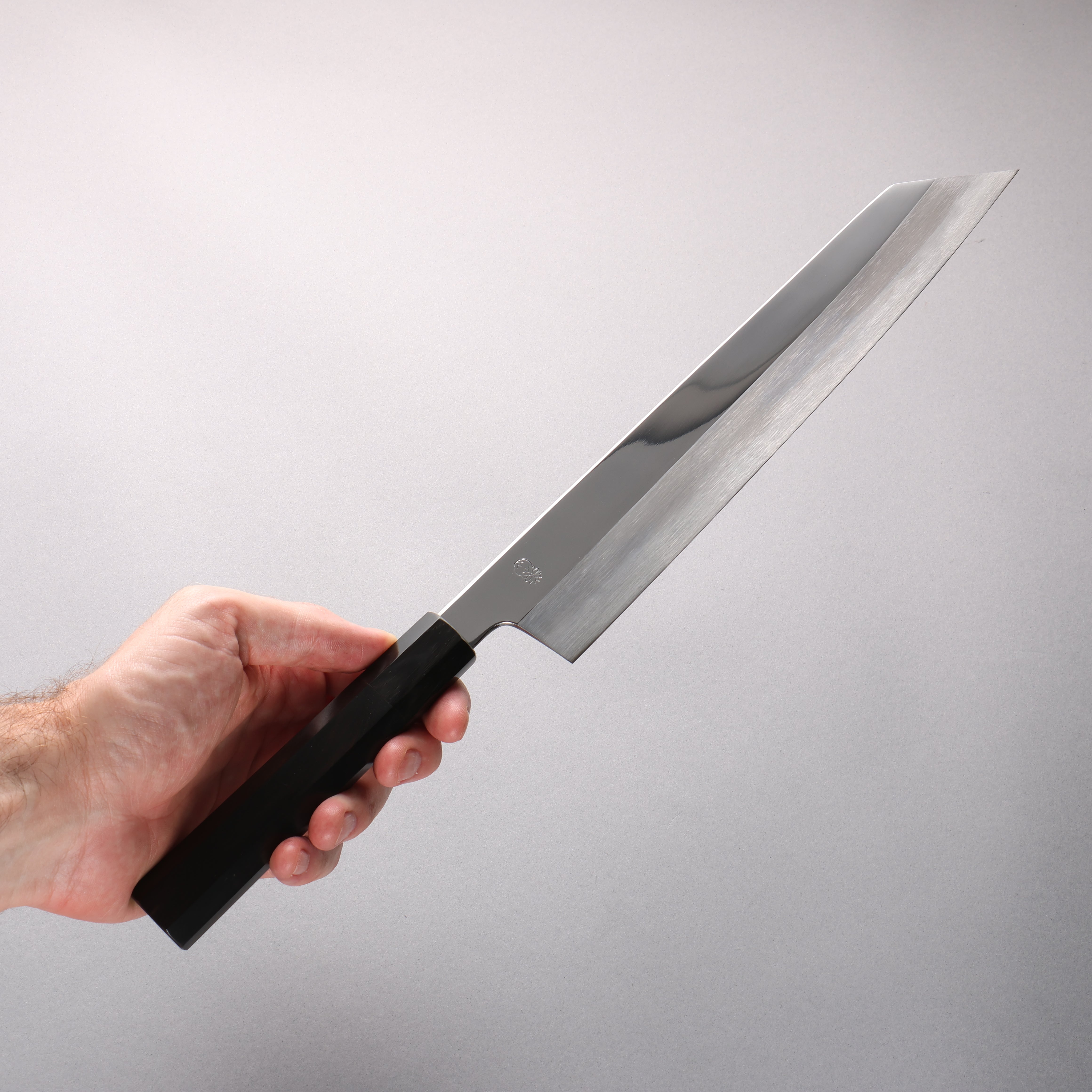 Choyo White Steel Migaki Kiritsuke Gyuto 270mm Ebony Wood & Black Water Buffalo Horn Handle - Seisuke Knife
