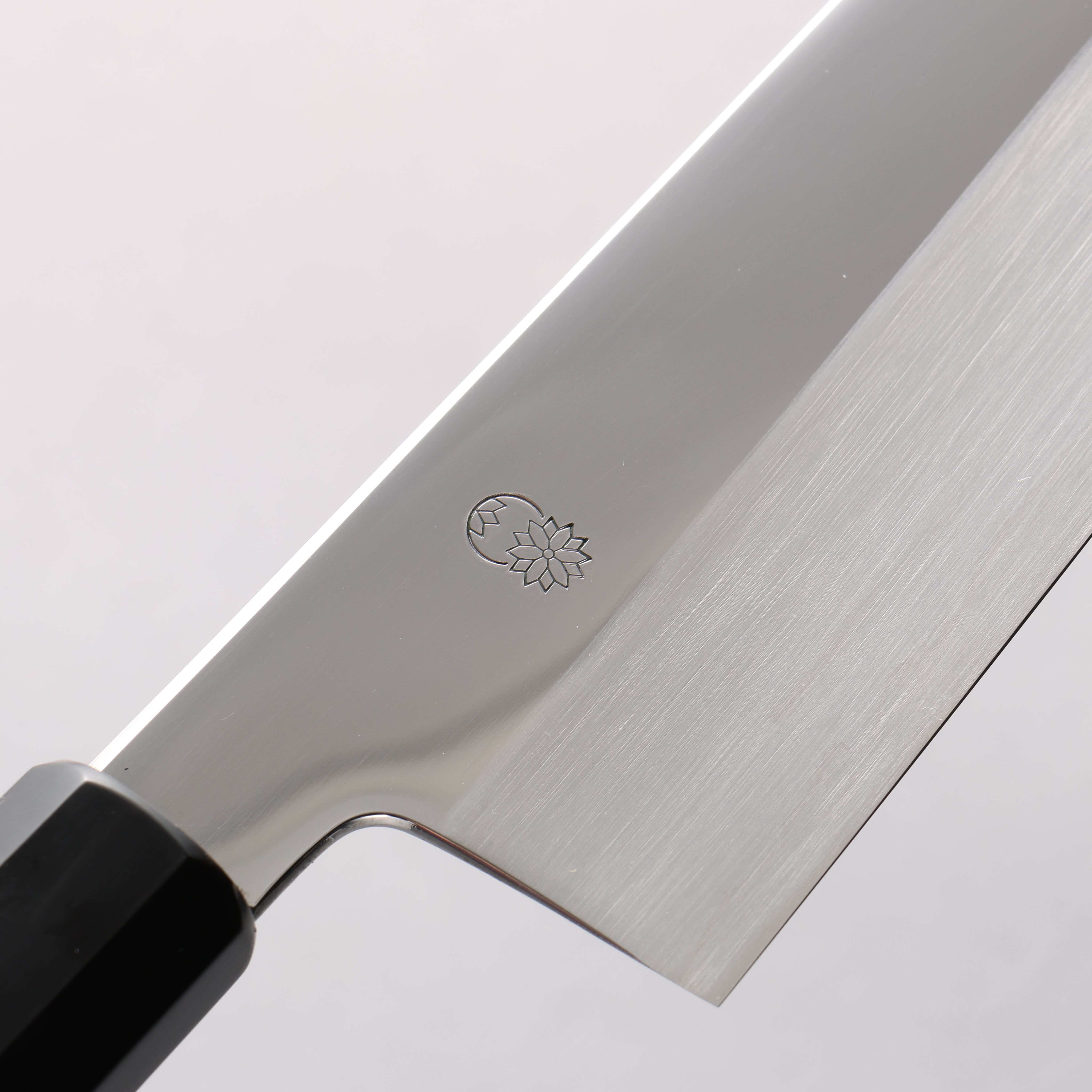 Choyo Silver Steel No.3 Migaki Gyuto 240mm Ebony Wood & Black Water Buffalo Horn Handle - Seisuke Knife