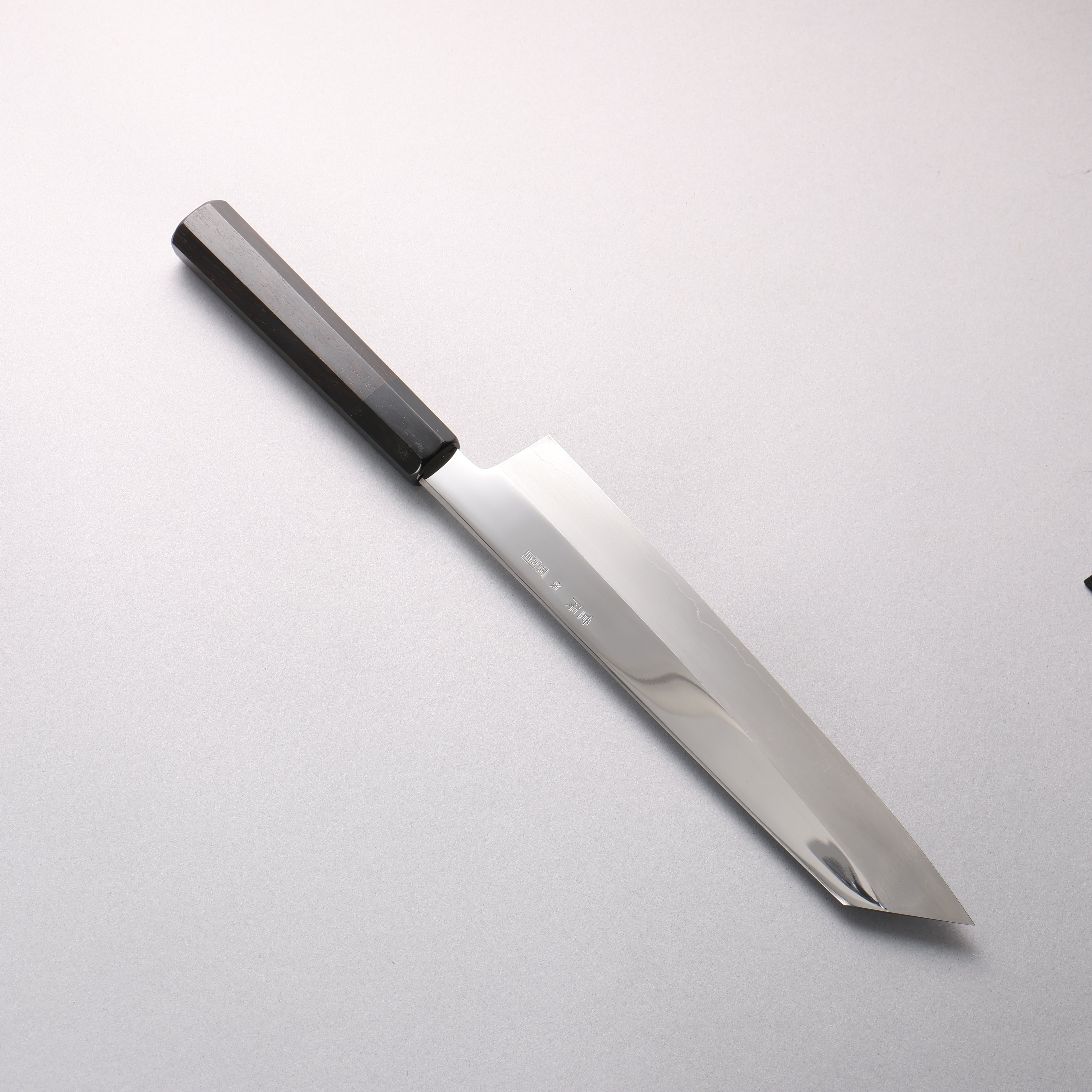 Choyo Silver Steel No.3 Migaki Kiritsuke Gyuto 240mm Ebony Wood & Black Water Buffalo Horn Handle - Seisuke Knife