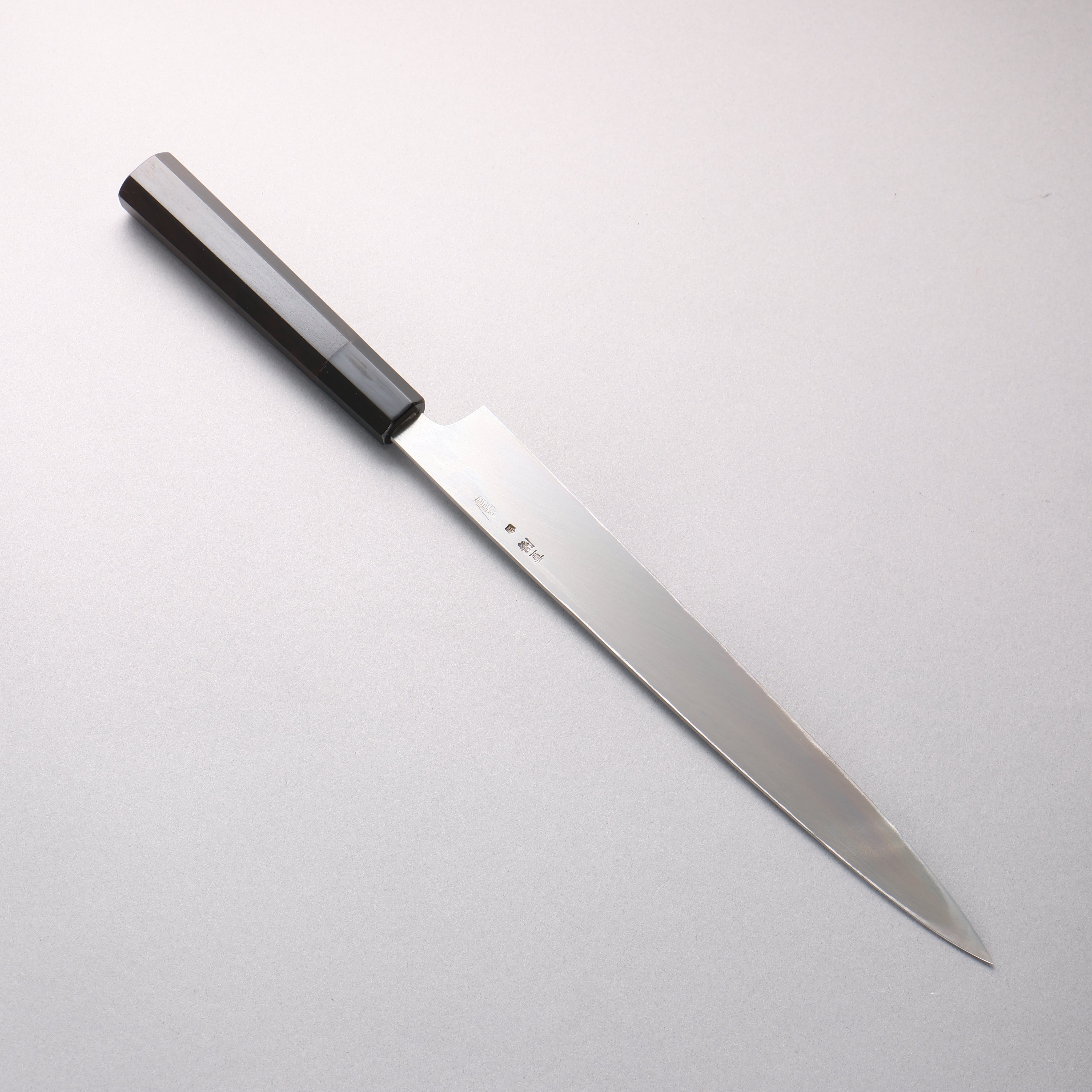 Choyo White Steel Migaki Yanagiba 270mm Ebony Wood & Black Water Buffalo Horn Handle - Seisuke Knife