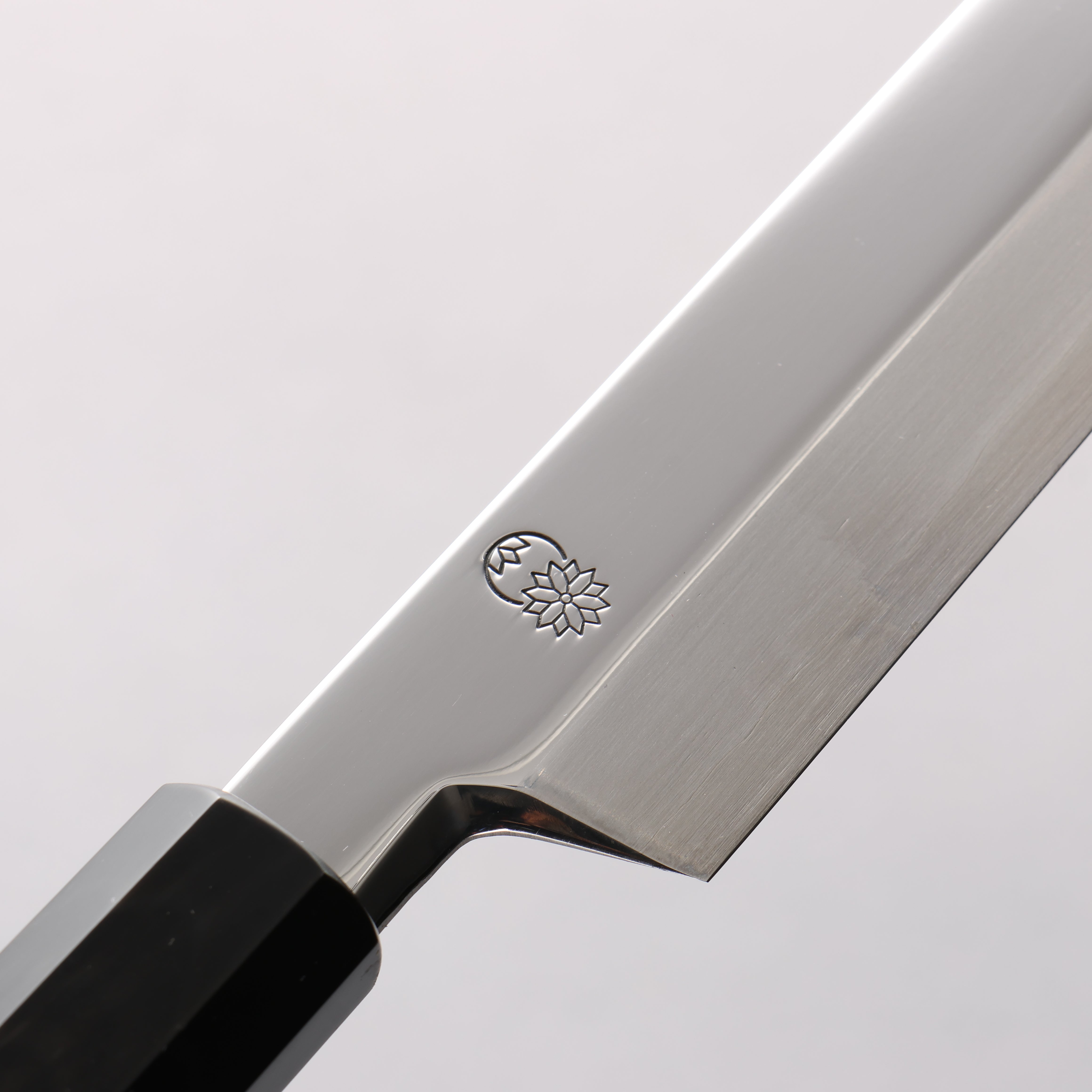 Choyo Silver Steel No.3 Migaki Kiritsuke Yanagiba 270mm Ebony Wood & Black Water Buffalo Horn Handle - Seisuke Knife