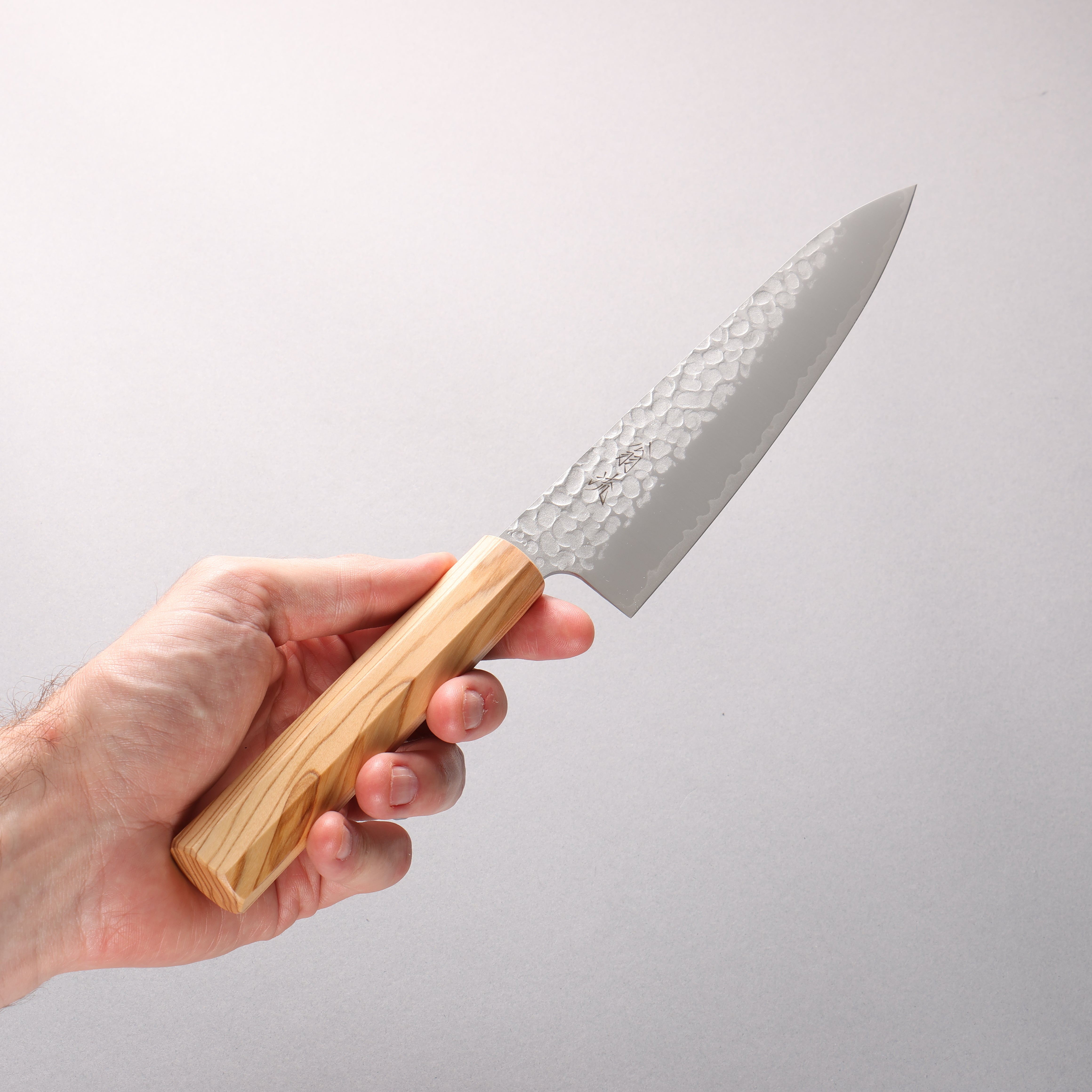 Oul VG10 Hammered Gyuto 180mm Olive tree Handle - Seisuke Knife