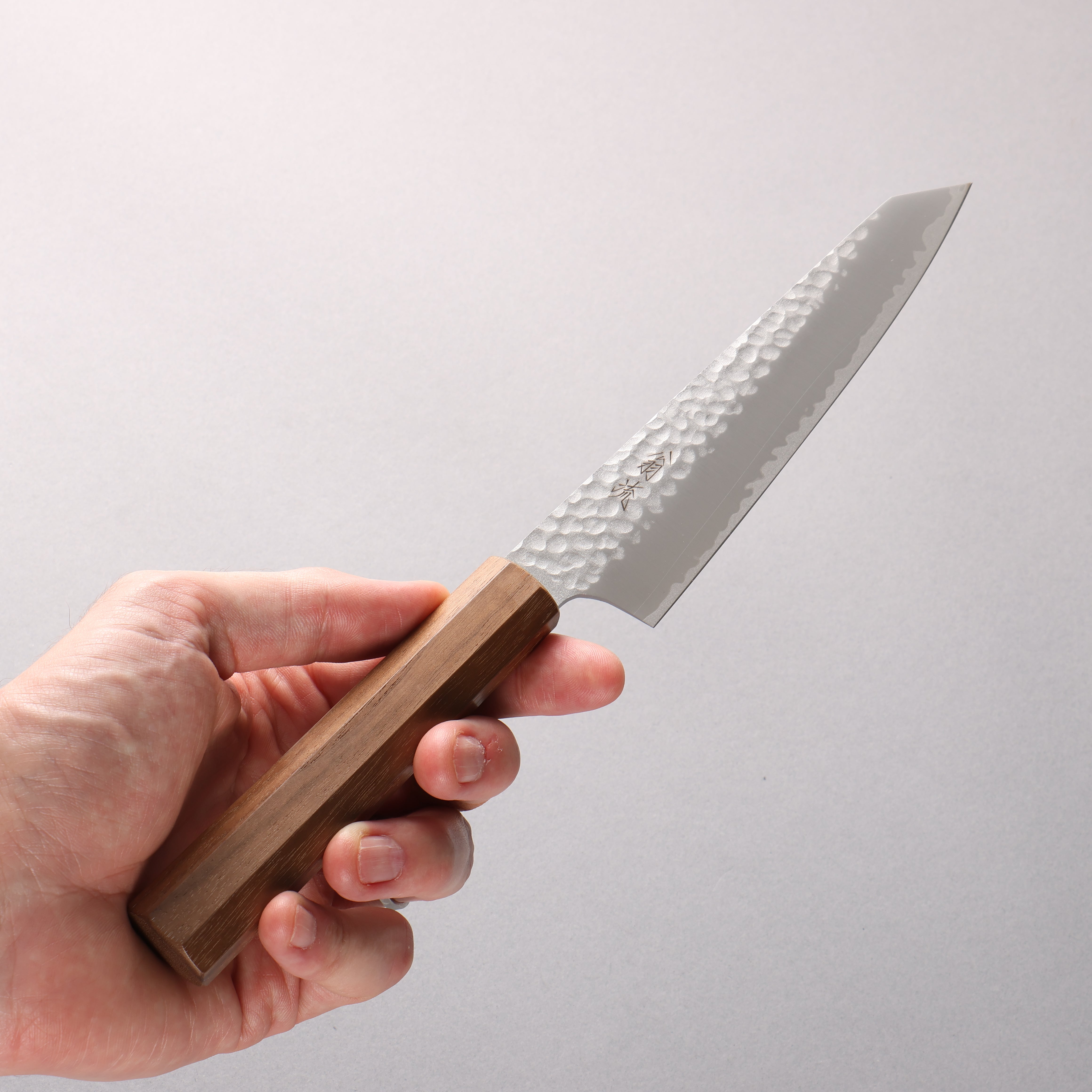 Oul VG10 Hammered Kiritsuke Petty-Utility 150mm Walnut Handle - Seisuke Knife