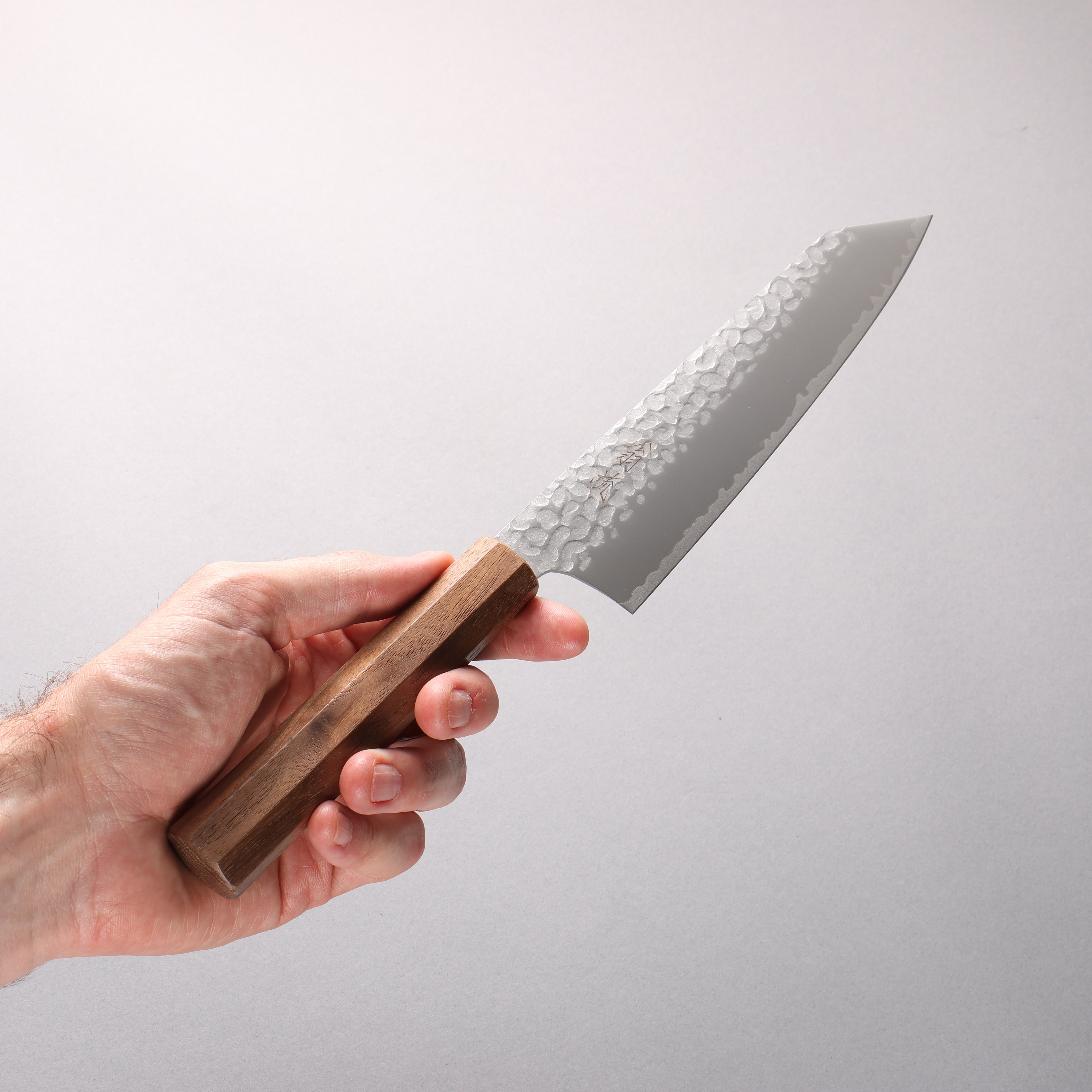 Oul VG10 Hammered Kiritsuke Gyuto 180mm Walnut Handle - Seisuke Knife