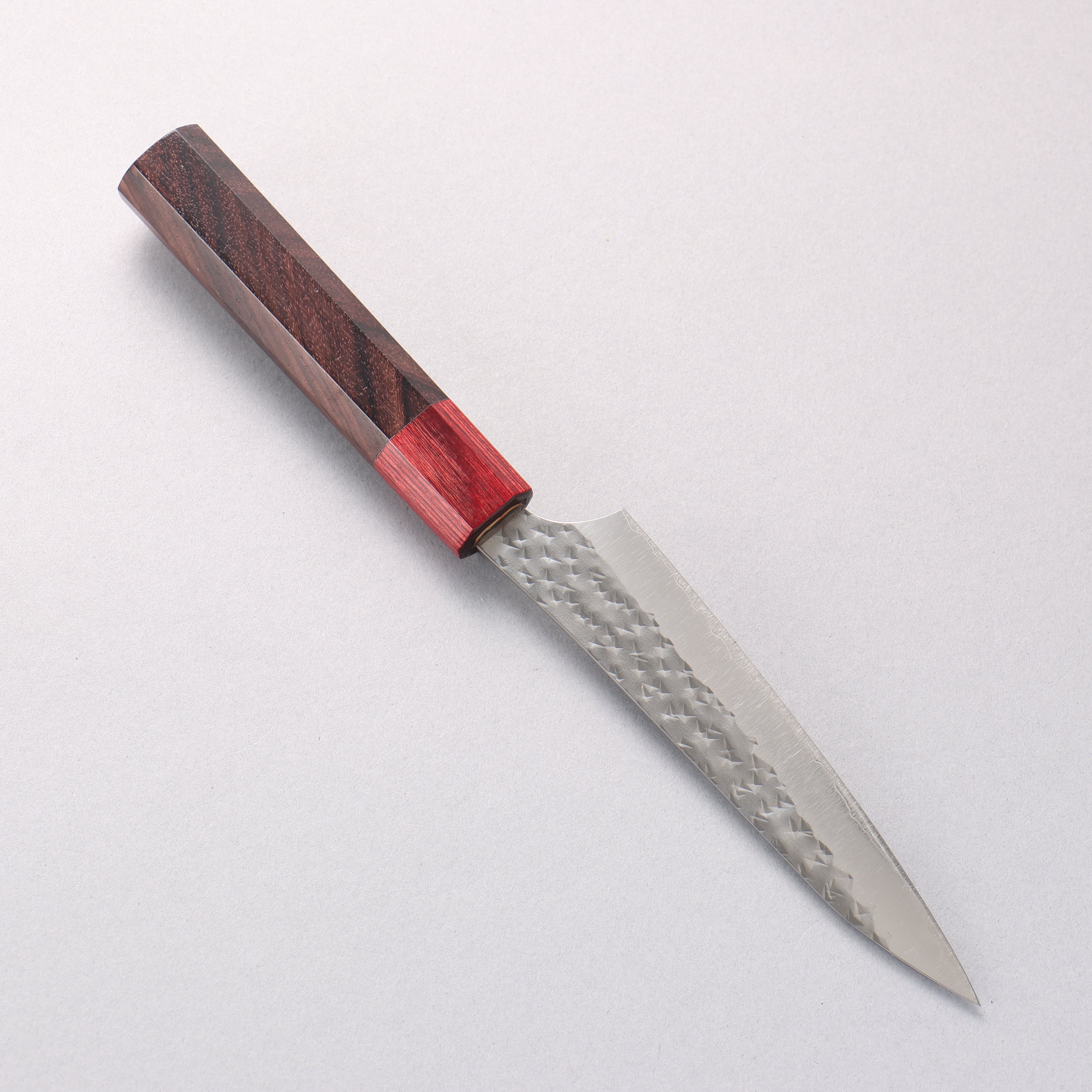 Yu Kurosaki Senko Ei SG2 Hammered Petty-Utility 130mm Rosewood (ferrule: Red Pakka wood) Handle - Seisuke Knife