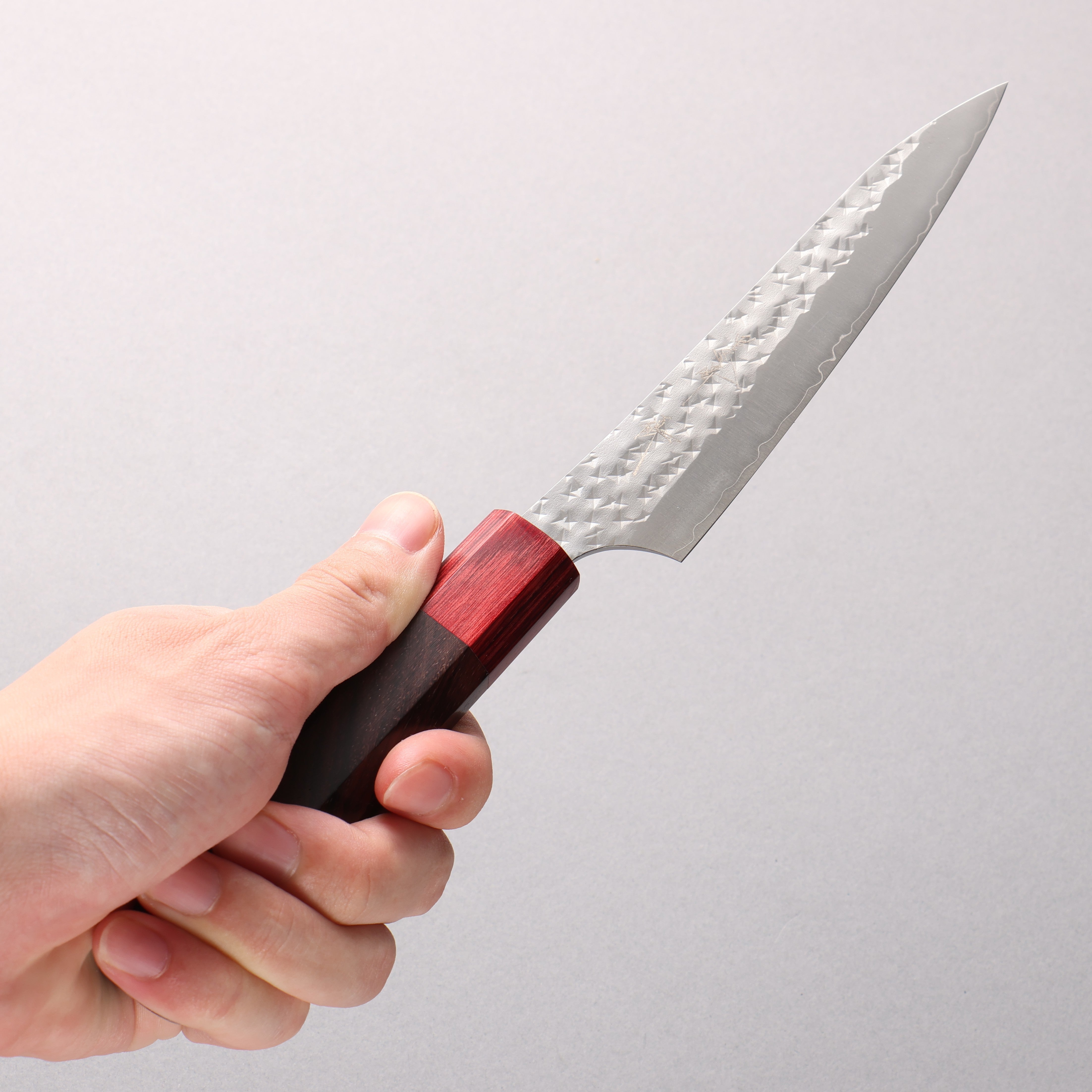 Yu Kurosaki Senko Ei SG2 Hammered Petty-Utility 130mm Rosewood (ferrule: Red Pakka wood) Handle - Seisuke Knife