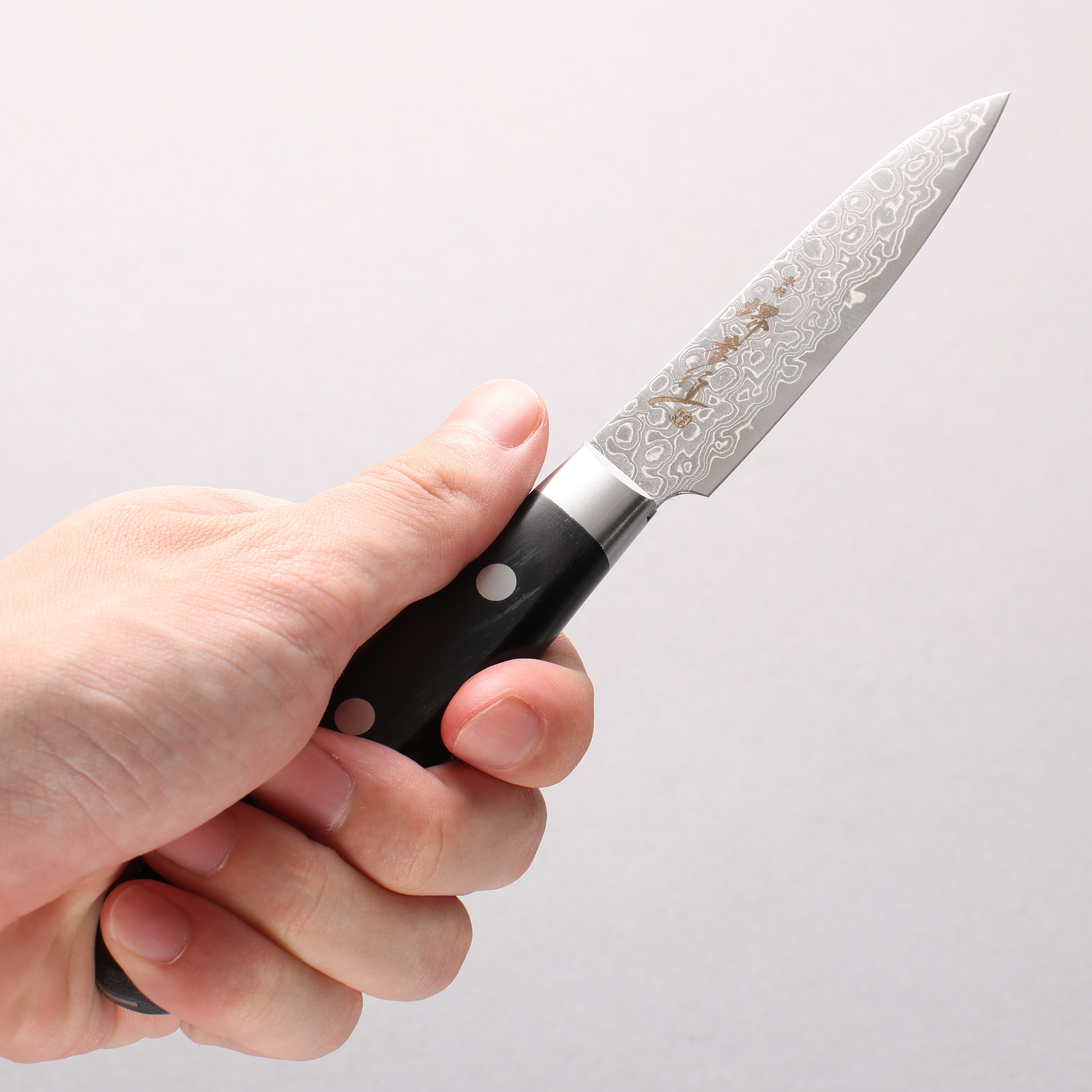 Sakai Takayuki AUS10 45 Layer Mirrored Damascus Petty-Utility 80mm - Seisuke Knife