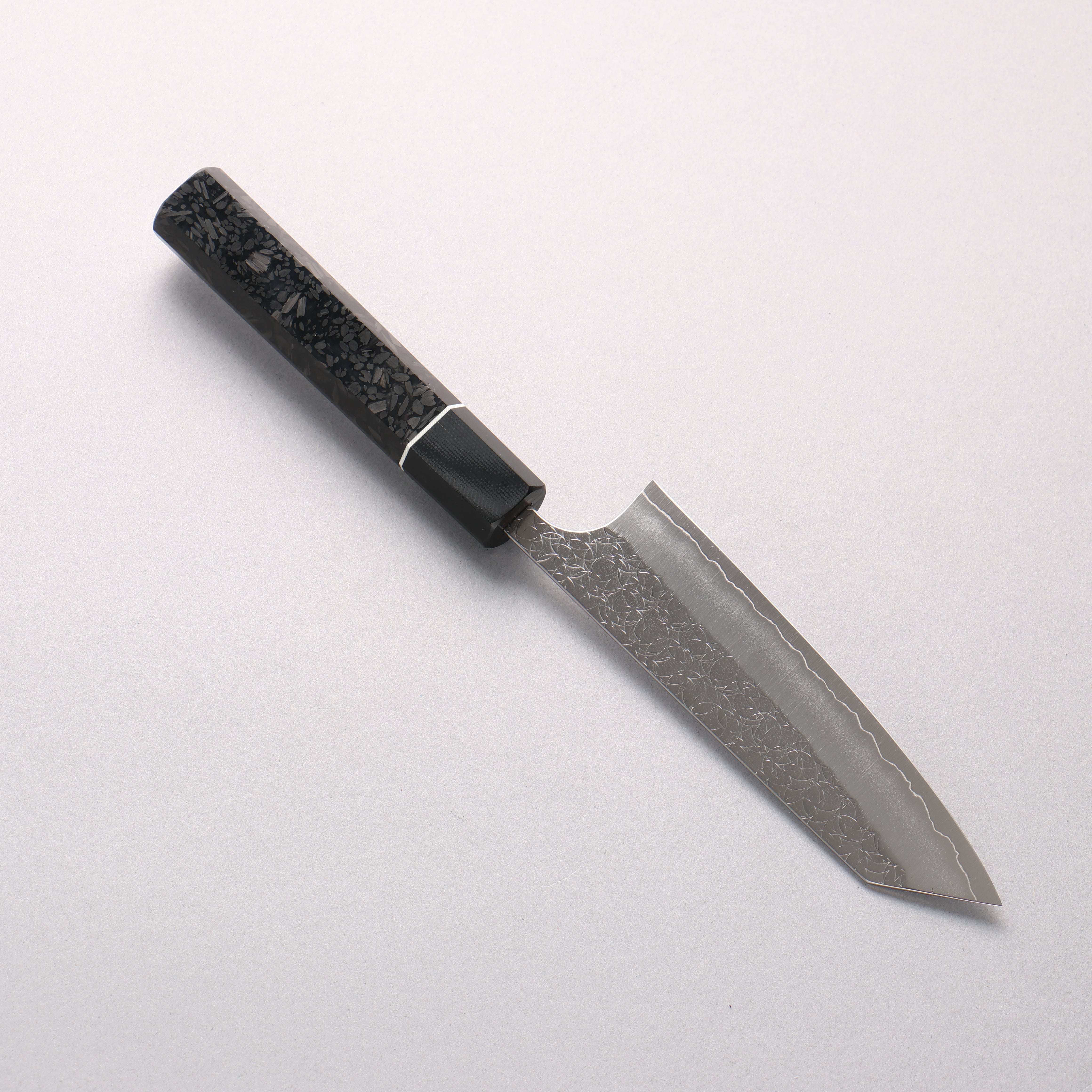 Yoshimi Kato Minamo SG2 Hammered Petty-Utility 120mm Carbon Fiber (ferrule: G10) Handle