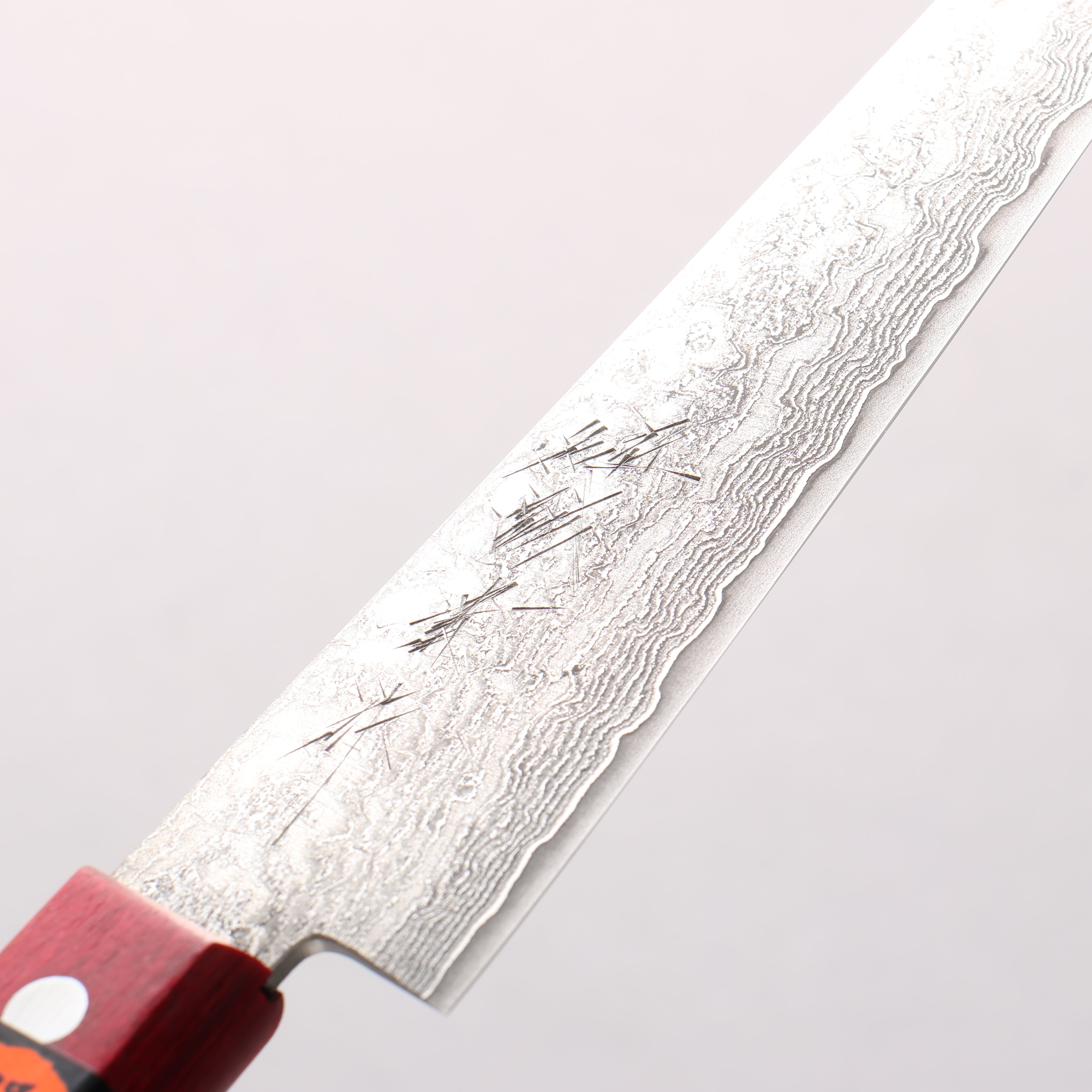 Shigeki Tanaka Nagisa VG10 Damascus Petty-Utility 150mm Red Pakka wood Handle
