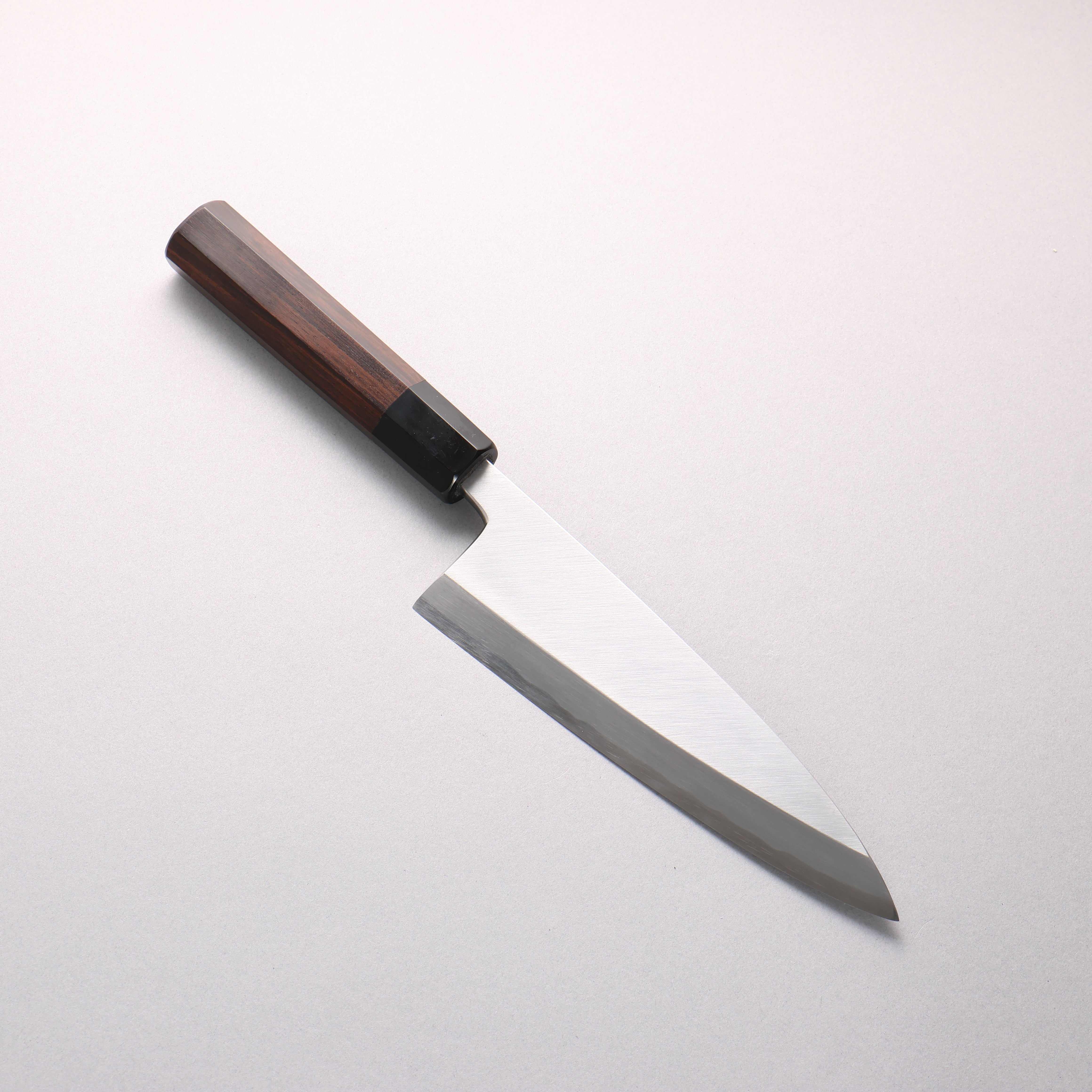 Minamoto Akitada White Steel No.2 Aideba 180mm Ebony Wood (ferrule: Black Water Buffalo Horn) Handle