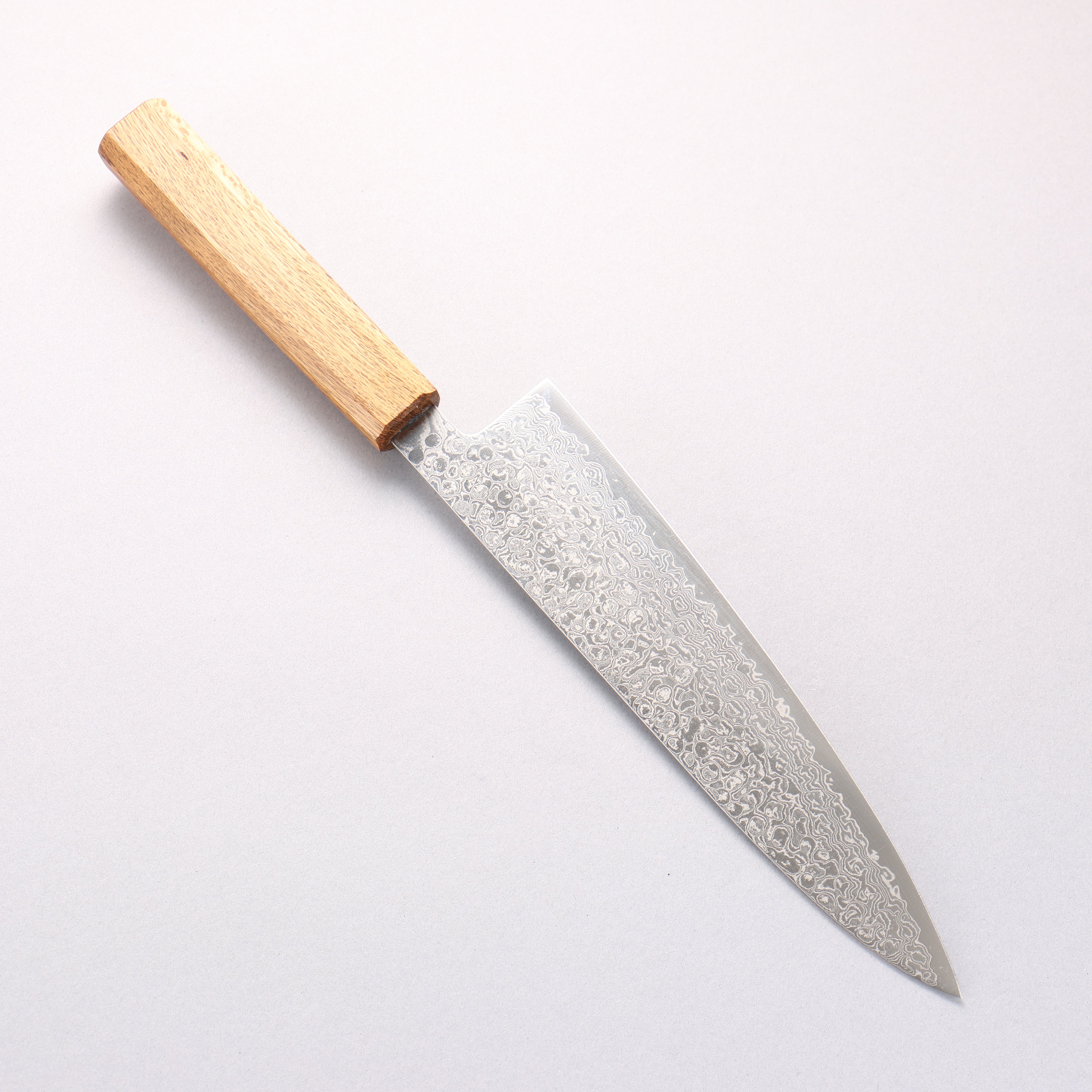 Seisuke ZA-18 Mirrored Finish Damascus Gyuto 210mm Oak Handle - Seisuke Knife